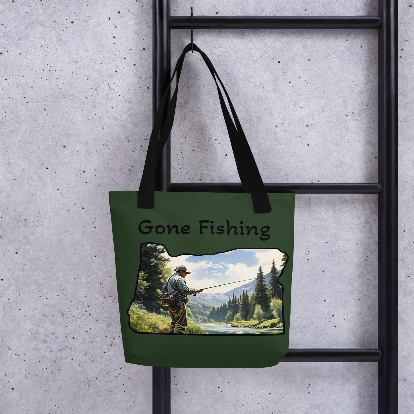 Oregon Fisherman Tote Bag - Tote Bags - Discovery Co.