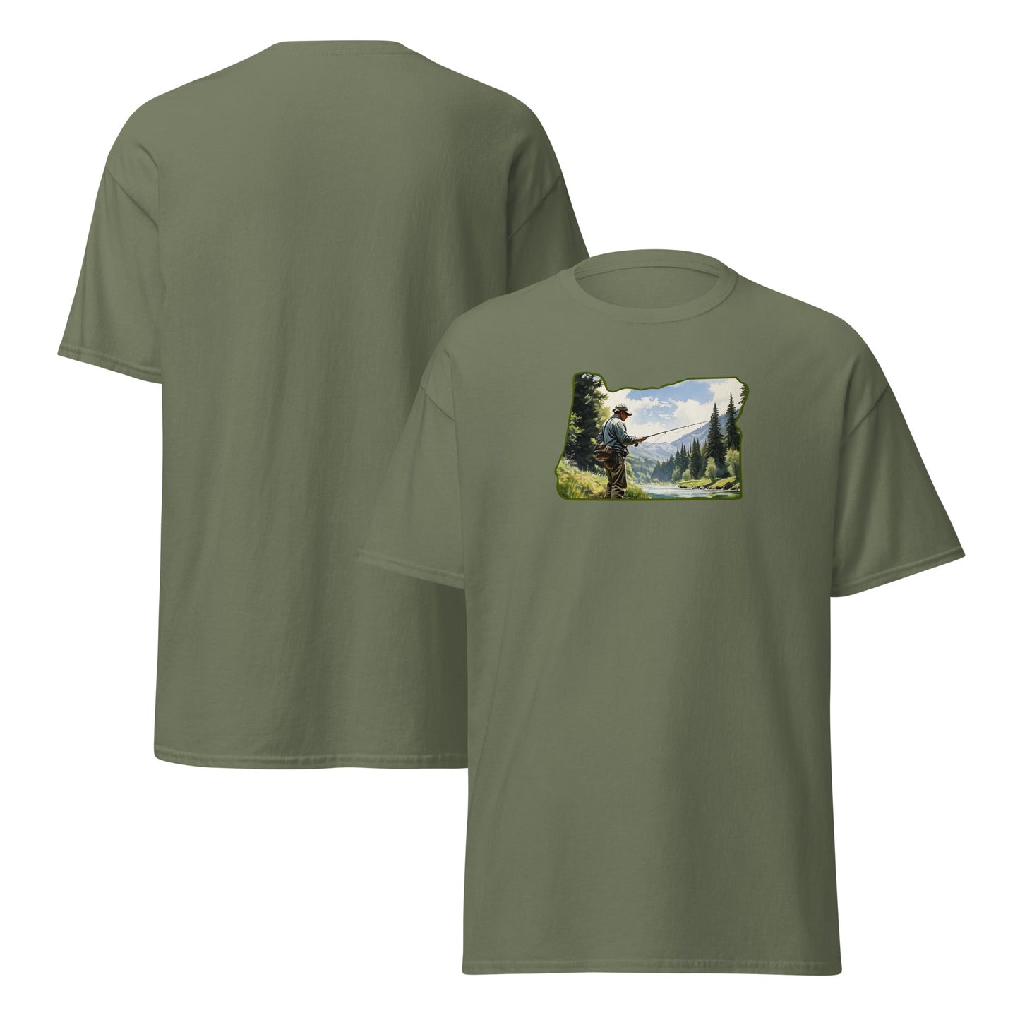Oregon Fishermen Men's (Unisex) Classic Tee - Men's Shirts - Discovery Co.