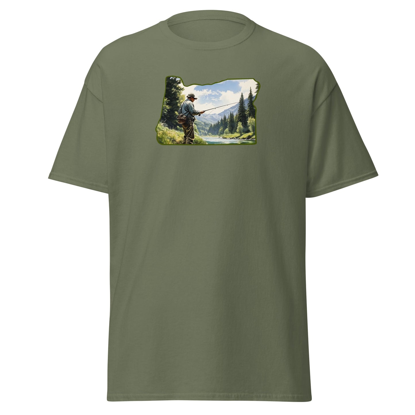Oregon Fishermen Men's (Unisex) Classic Tee - Men's Shirts - Discovery Co.