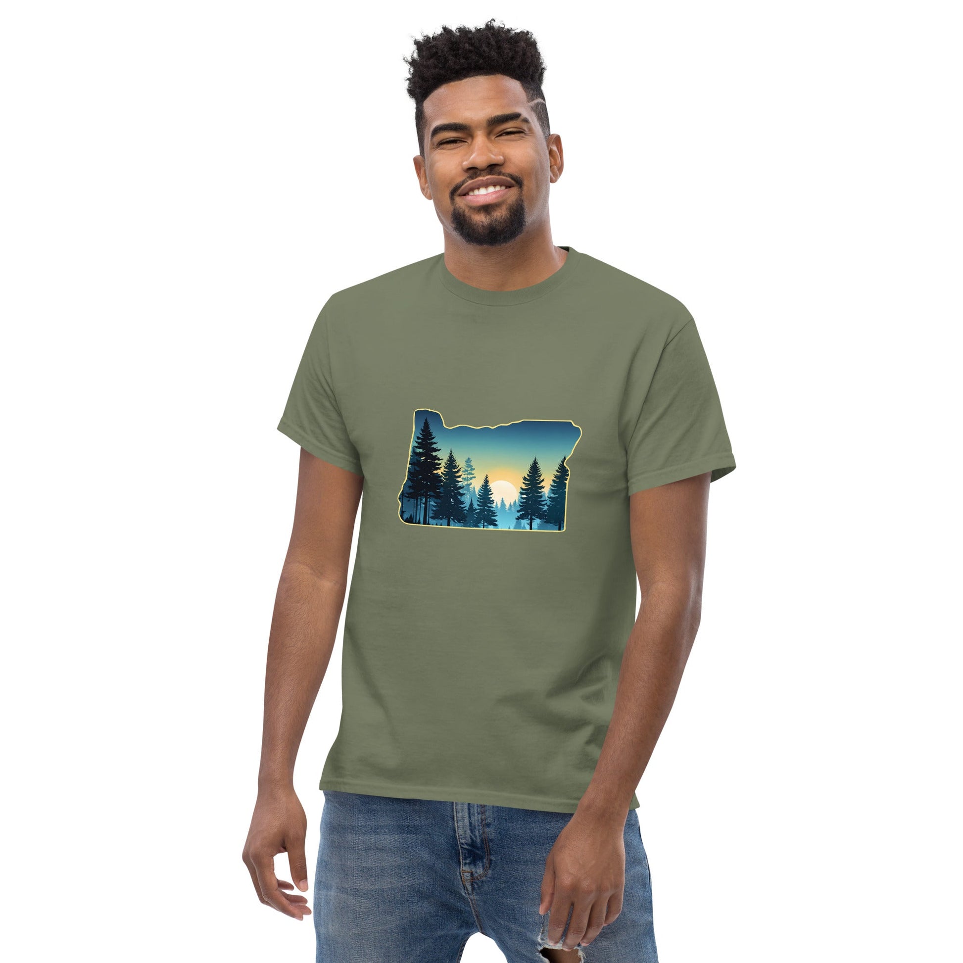 Oregon Sunset Forest Classic Tee - Men's Shirts - Discovery Co.