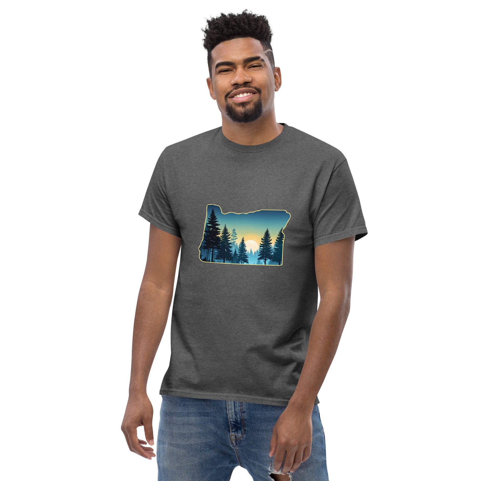 Oregon Sunset Forest Classic Tee - Men's Shirts - Discovery Co.