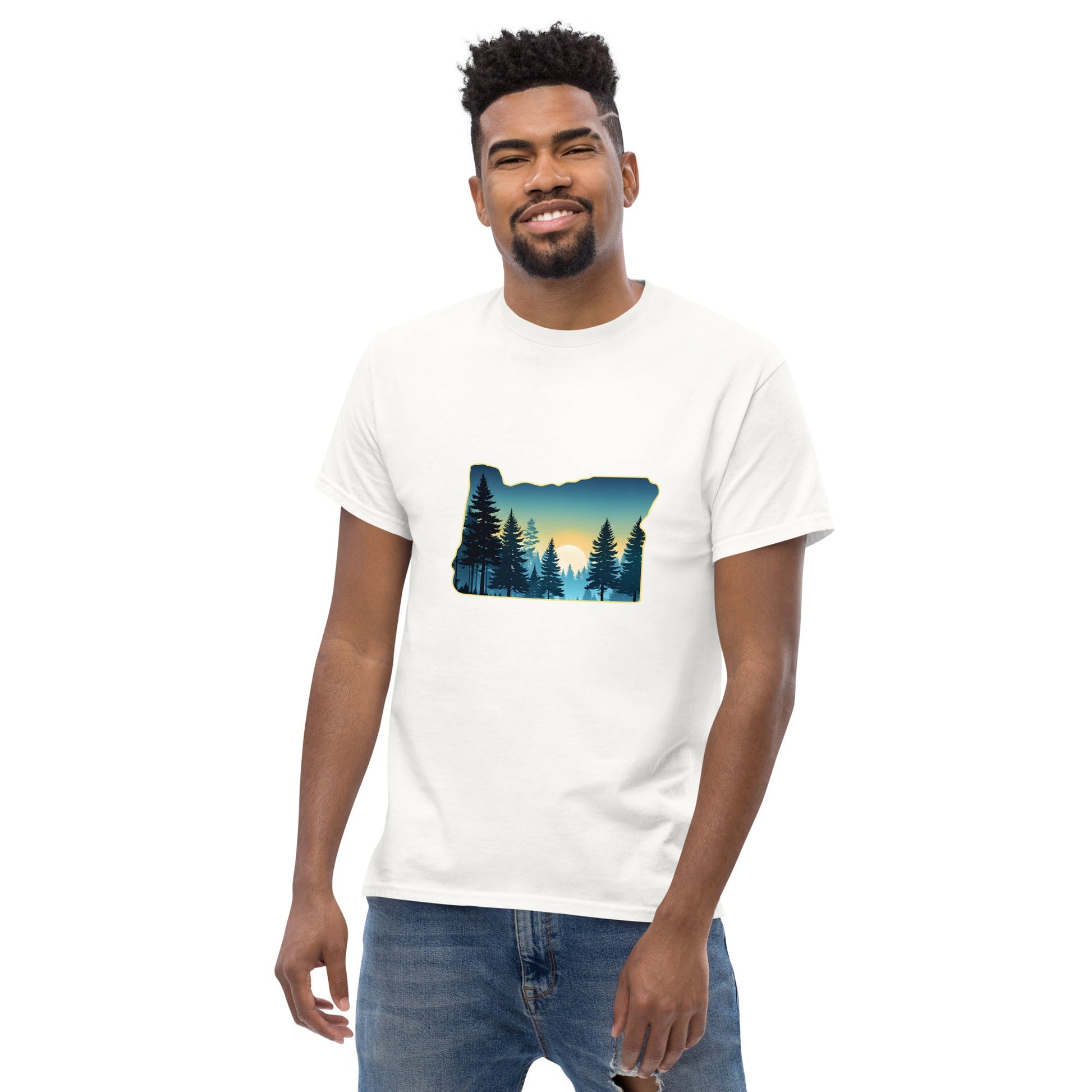 Oregon Sunset Forest Classic Tee - Men's Shirts - Discovery Co.