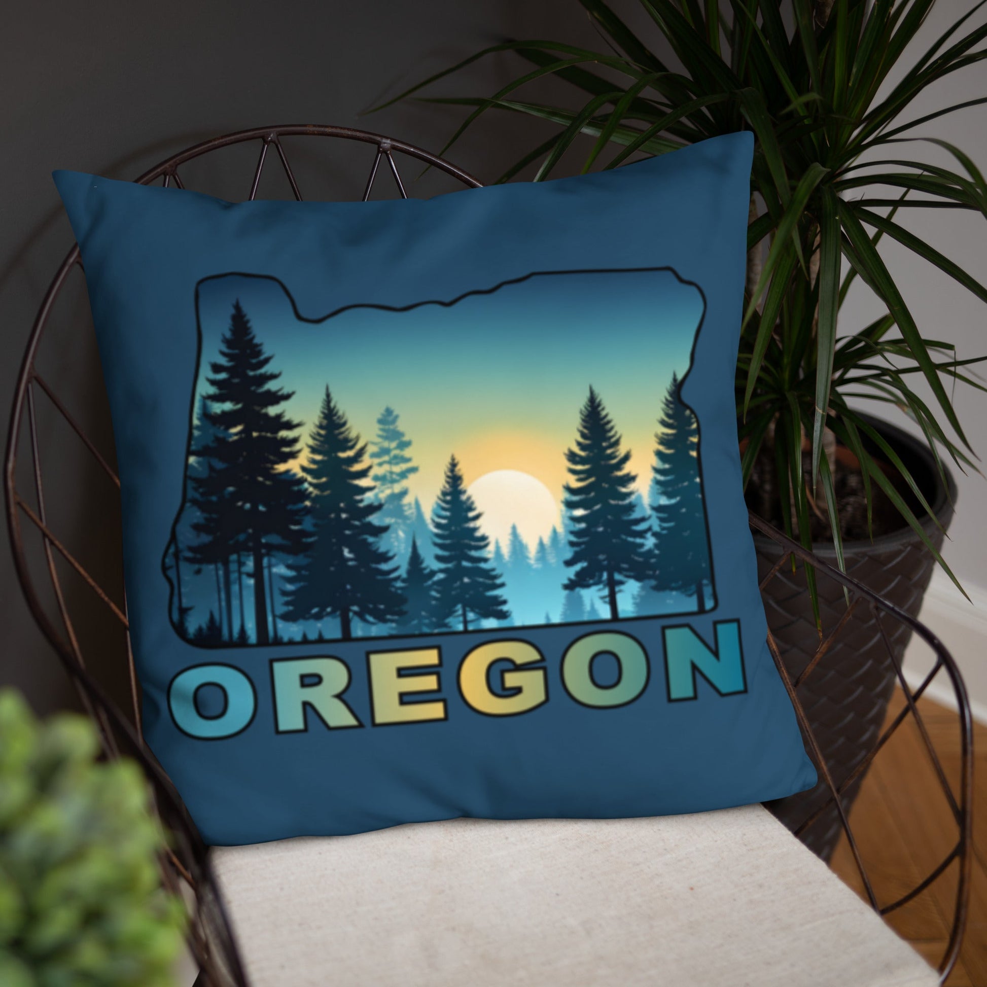 Oregon Sunset Forest II Basic Pillow - Pillows - Discovery Co.