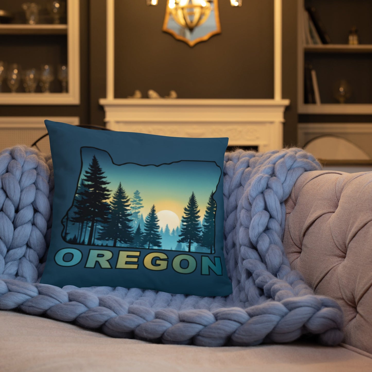Oregon Sunset Forest II Basic Pillow - Pillows - Discovery Co.