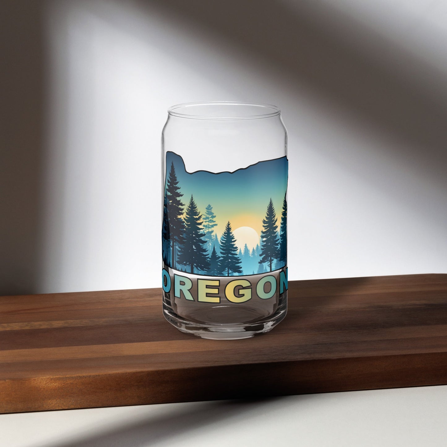 Oregon Sunset Forest II Can - Shaped Glass - Can - Shaped Glass - Discovery Co.
