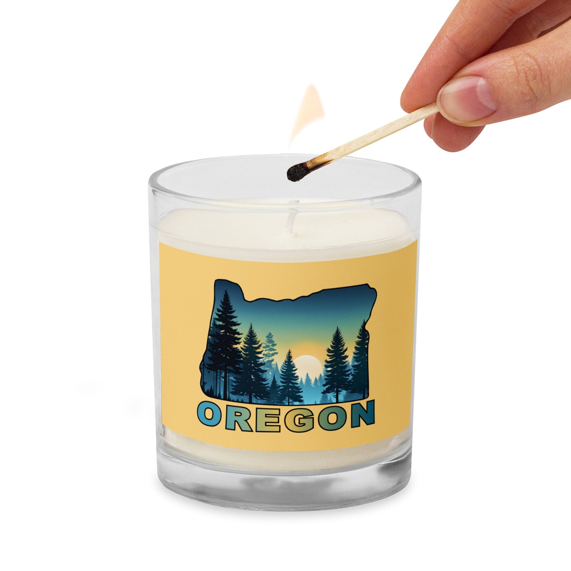 Oregon Sunset Forest II Glass Jar Soy Wax Candle - Candles - Discovery Co.