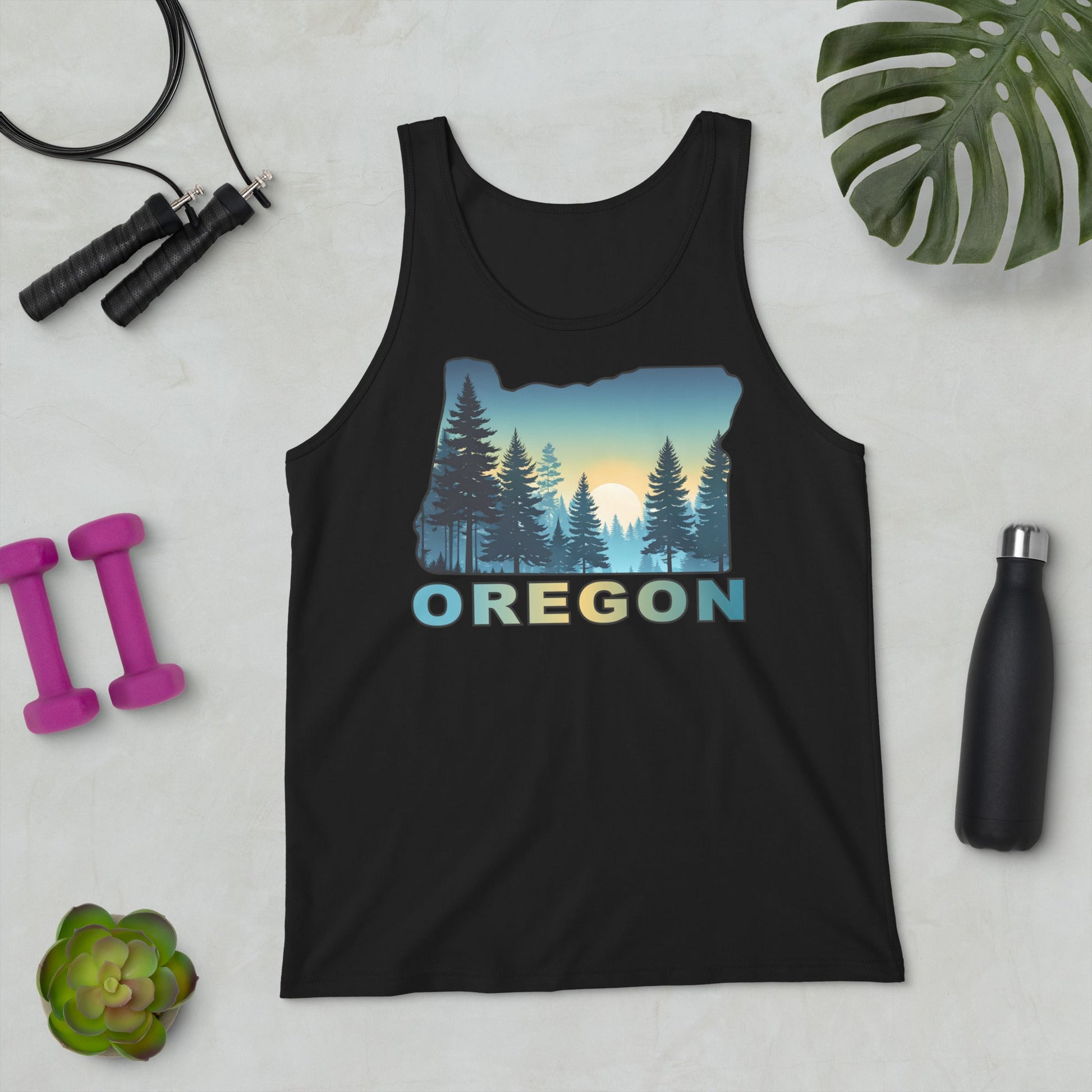 Oregon Sunset Forest II Men's Tank Top - Men's Shirts - Discovery Co.