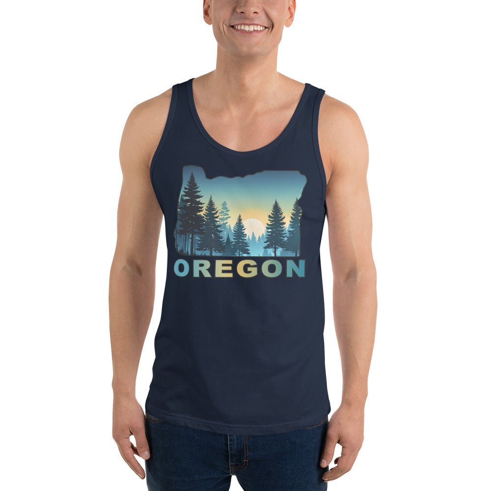 Oregon Sunset Forest II Men's Tank Top - Men's Shirts - Discovery Co.