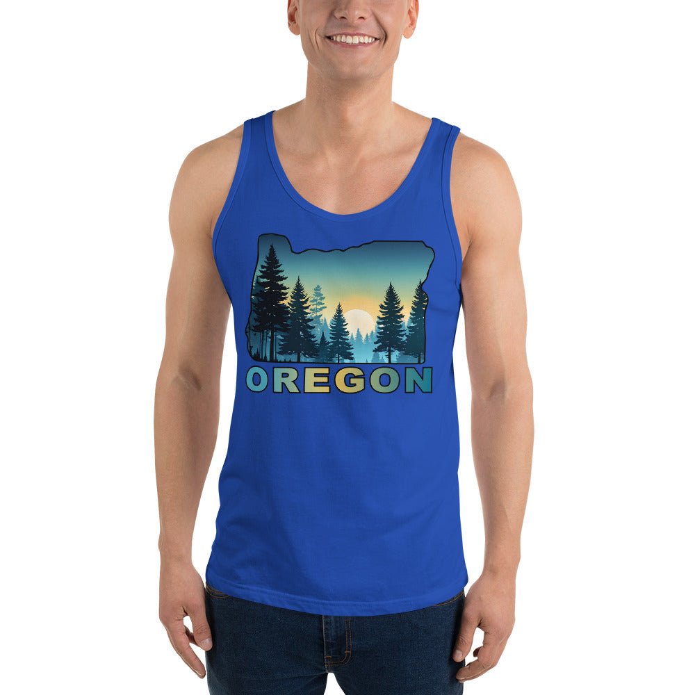 Oregon Sunset Forest II Men's Tank Top - Men's Shirts - Discovery Co.