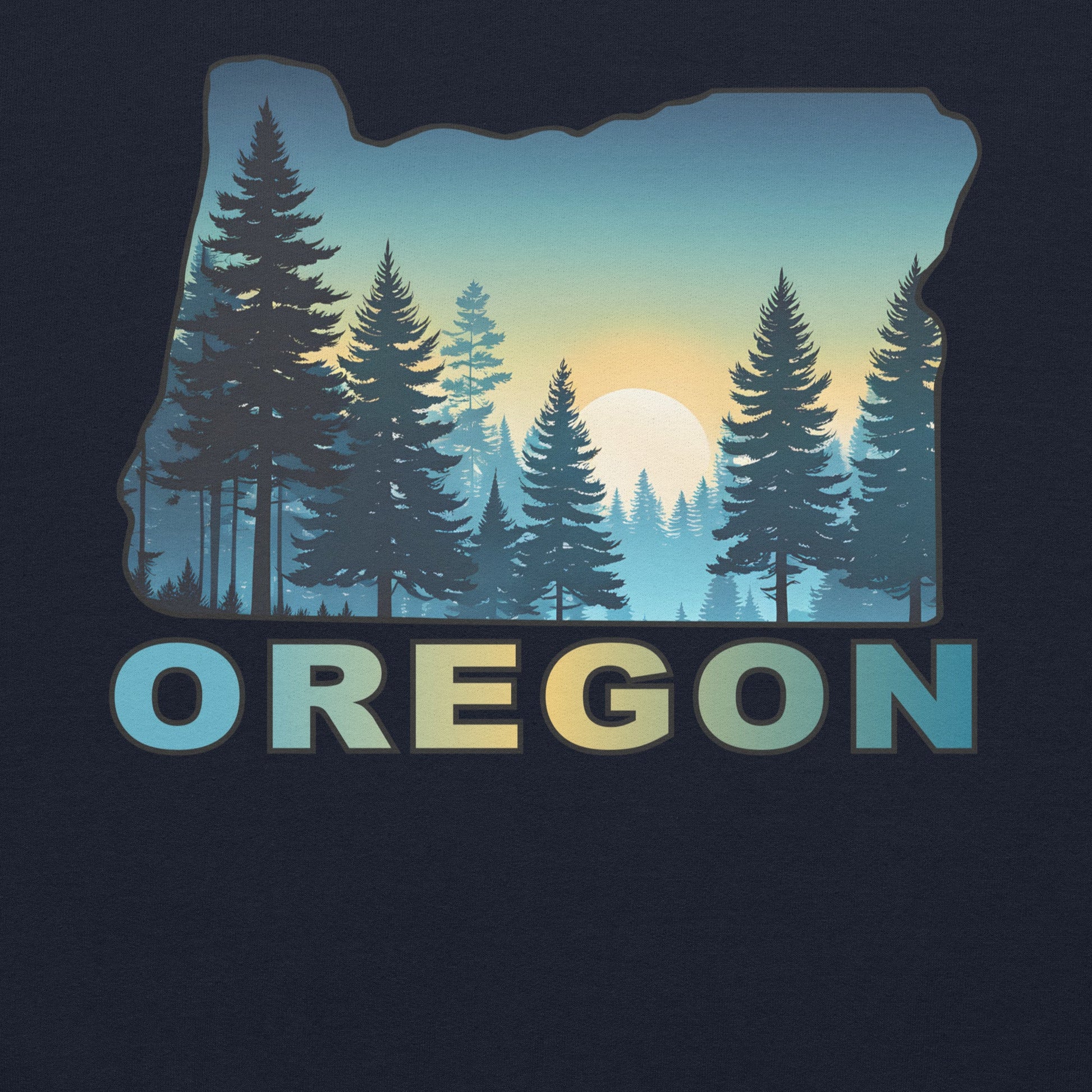 Oregon Sunset Forest II Men's (Unisex) Hoodie - Hoodies - Discovery Co.