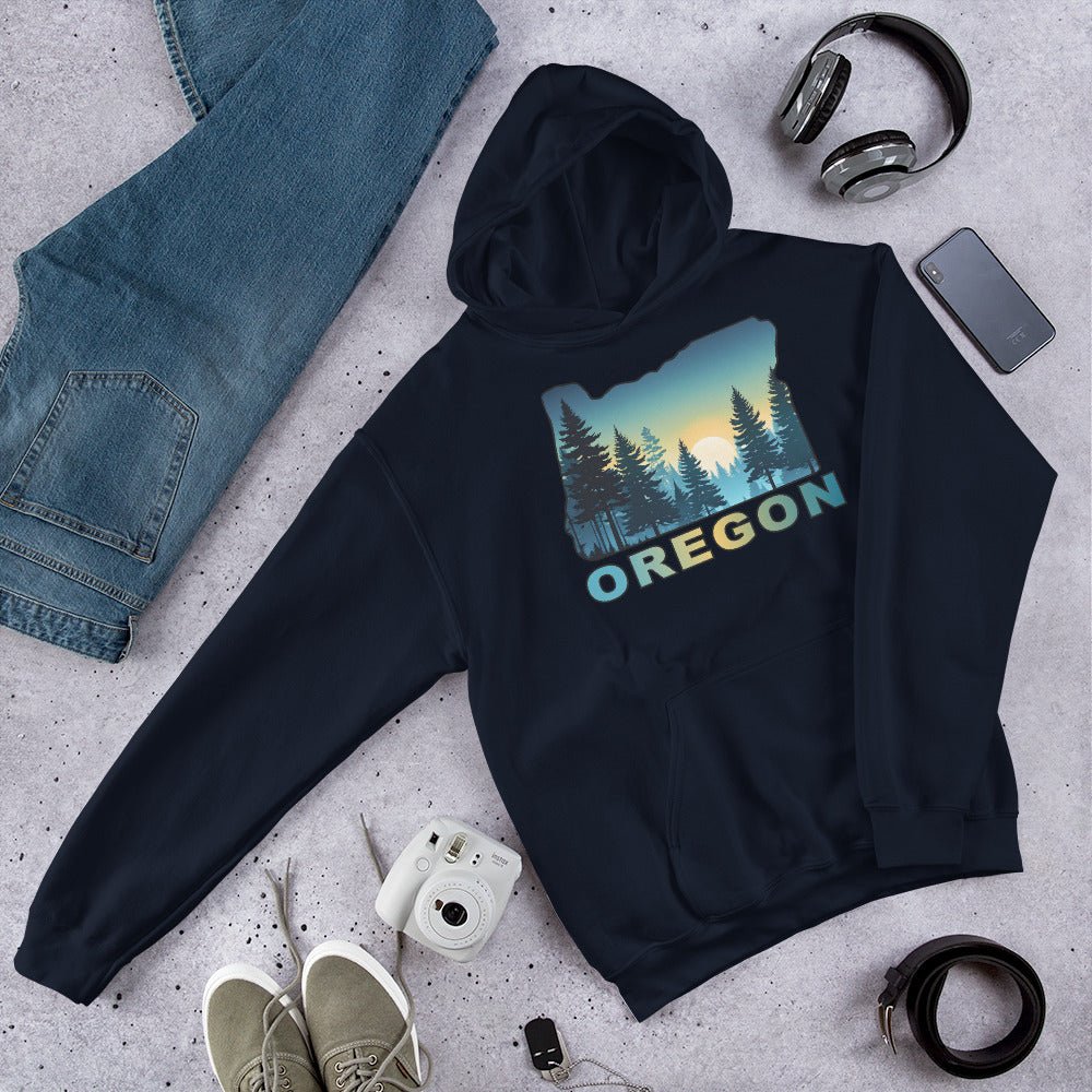 Oregon Sunset Forest II Men's (Unisex) Hoodie - Hoodies - Discovery Co.
