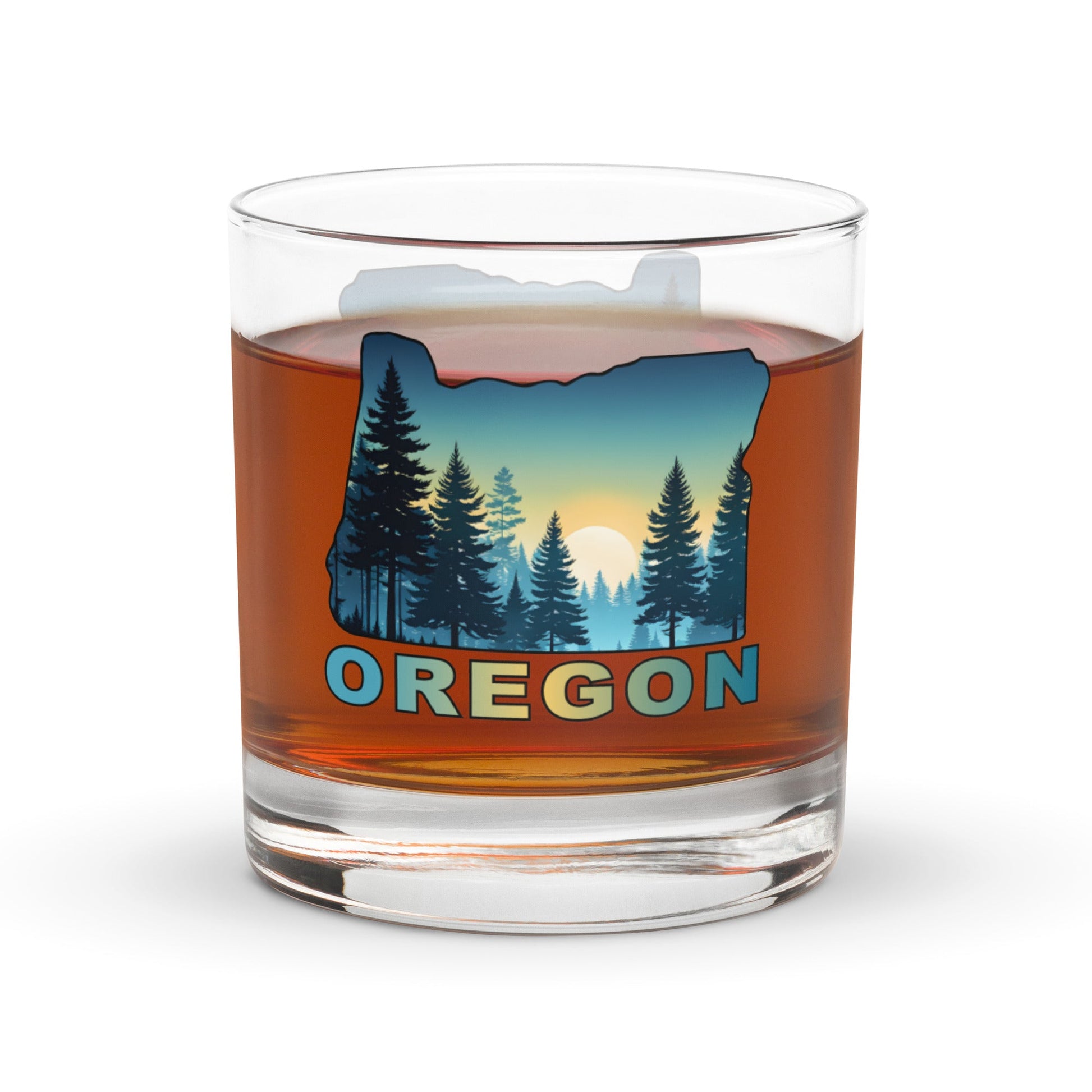 Oregon Sunset Forest II Rocks Glass - Rocks Glass - Discovery Co.