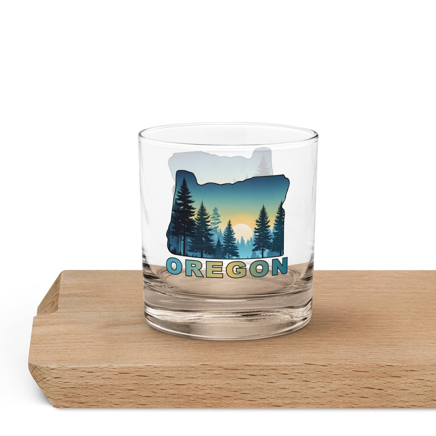 Oregon Sunset Forest II Rocks Glass - Rocks Glass - Discovery Co.
