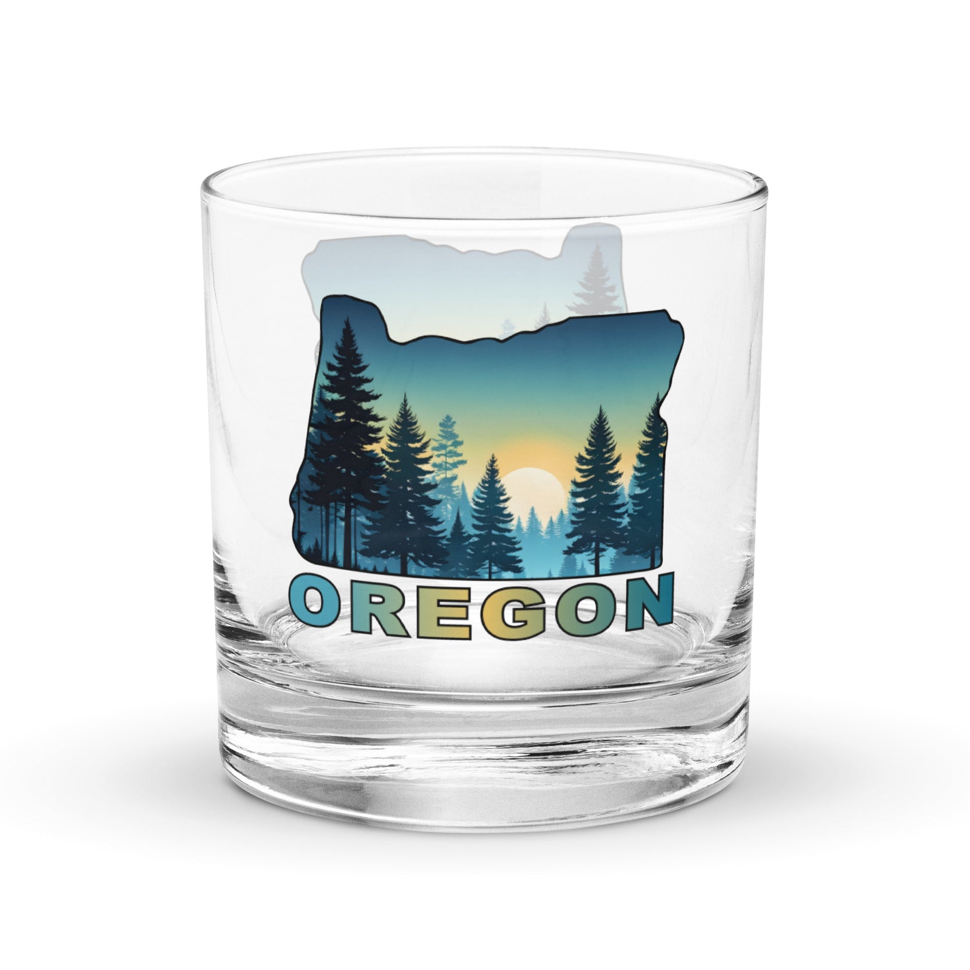 Oregon Sunset Forest II Rocks Glass - Rocks Glass - Discovery Co.