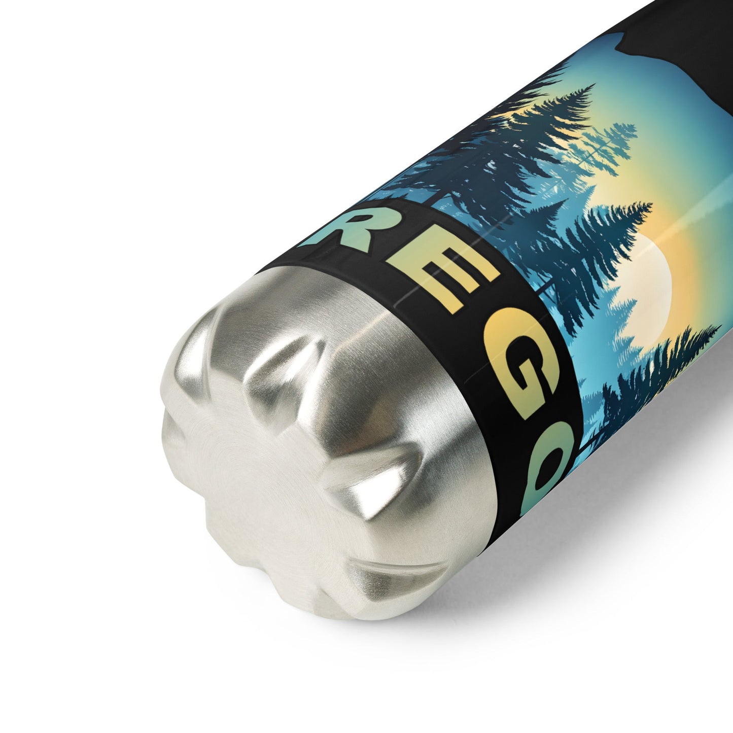 Oregon Sunset Forest II Stainless Steel Water Bottle - Stainless Steel Water Bottle - Discovery Co.