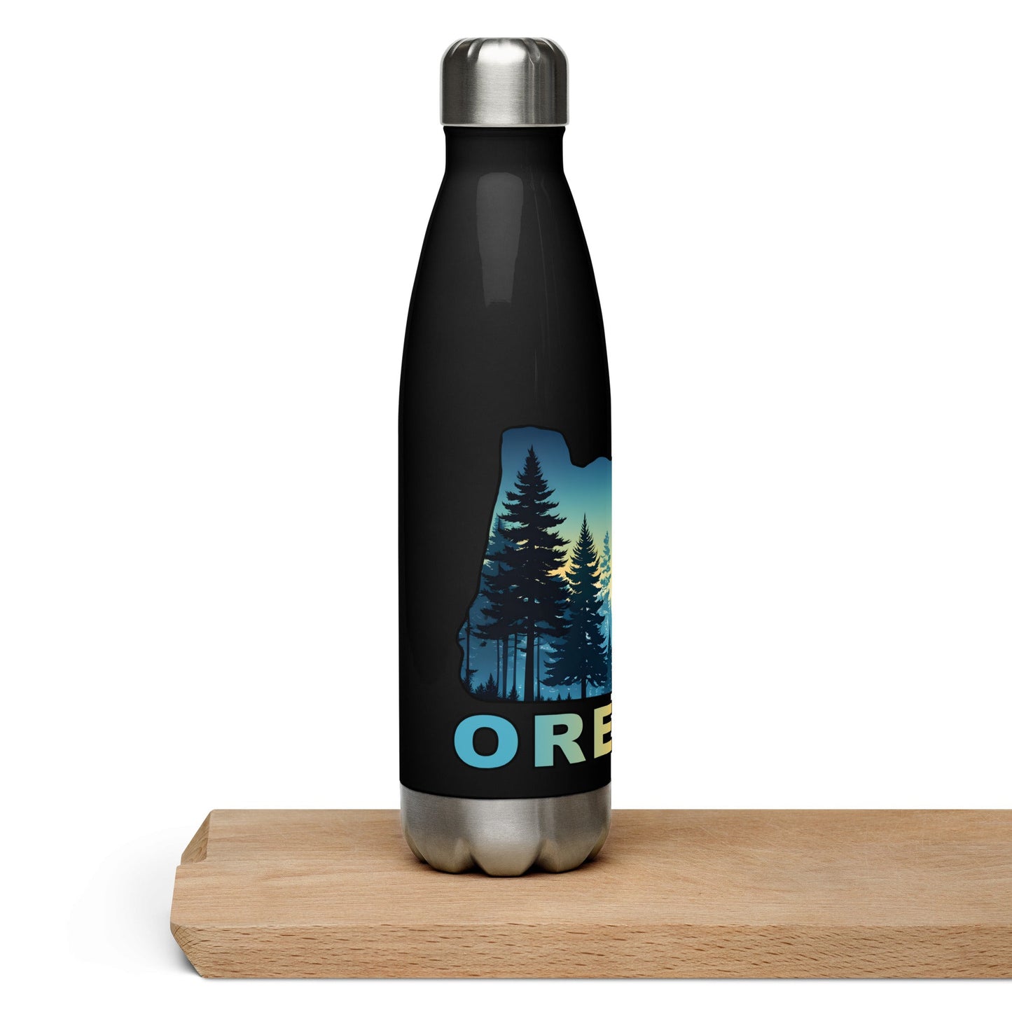 Oregon Sunset Forest II Stainless Steel Water Bottle - Stainless Steel Water Bottle - Discovery Co.