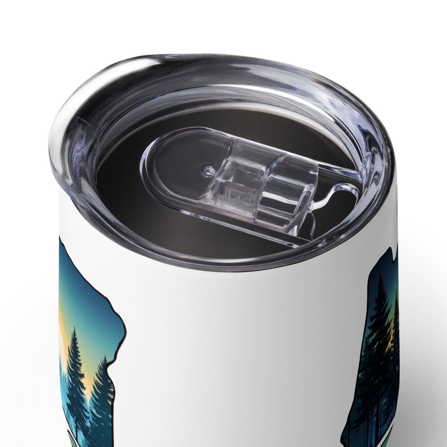Oregon Sunset Forest II Stainless Steel Wine Tumbler - Steel Tumbler - Discovery Co.