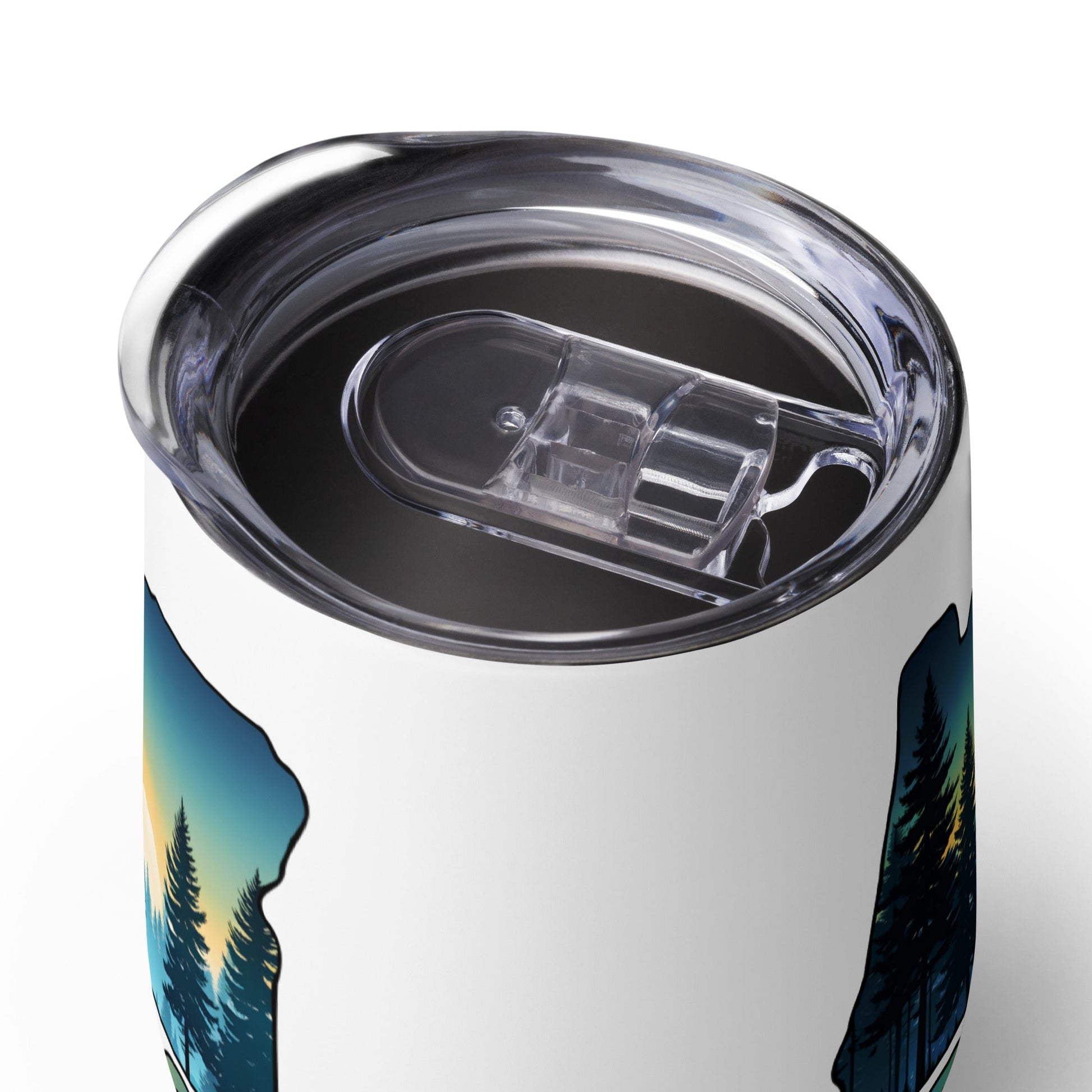 Oregon Sunset Forest II Stainless Steel Wine Tumbler - Steel Tumbler - Discovery Co.