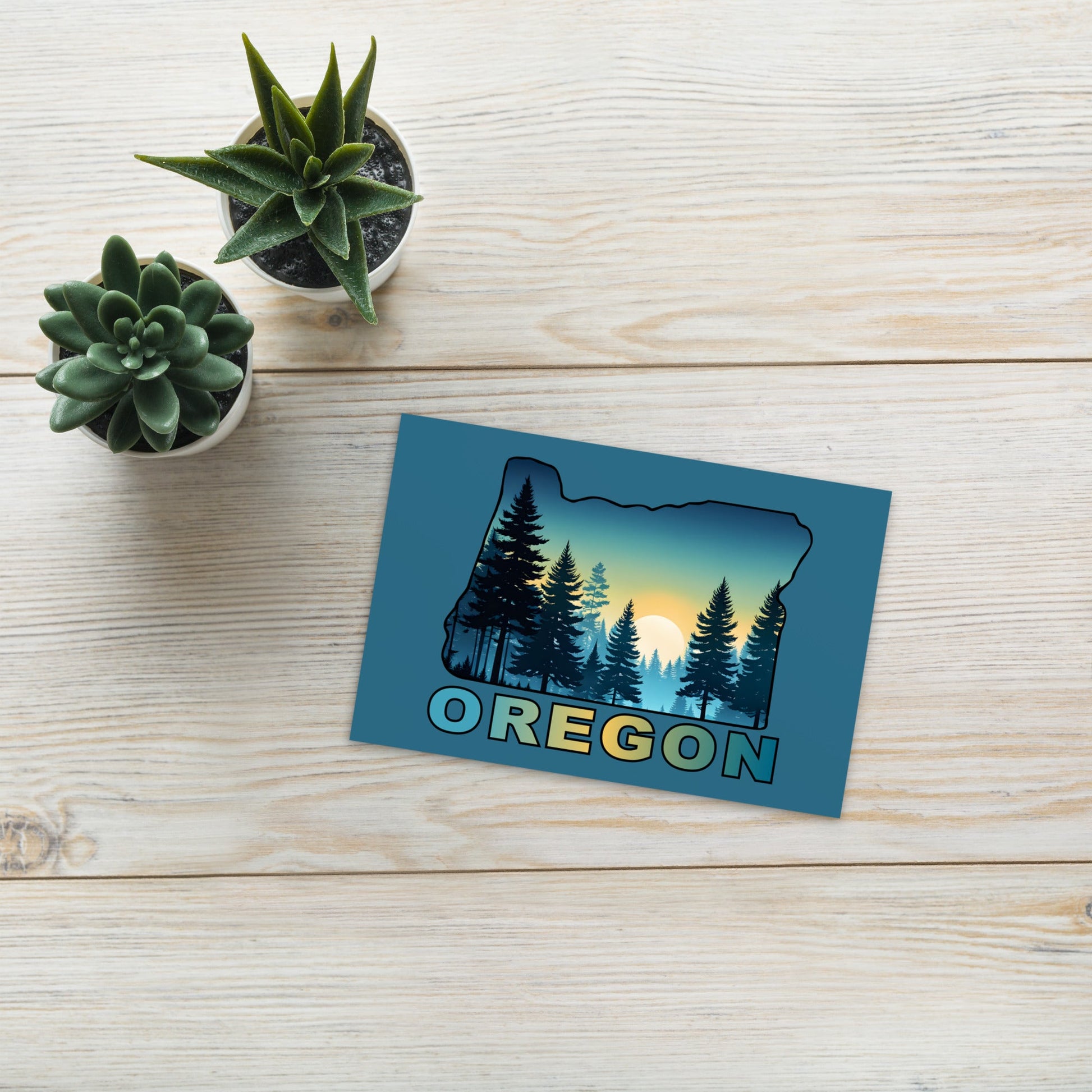 Oregon Sunset Forest II Standard Postcard - Post Cards - Discovery Co.