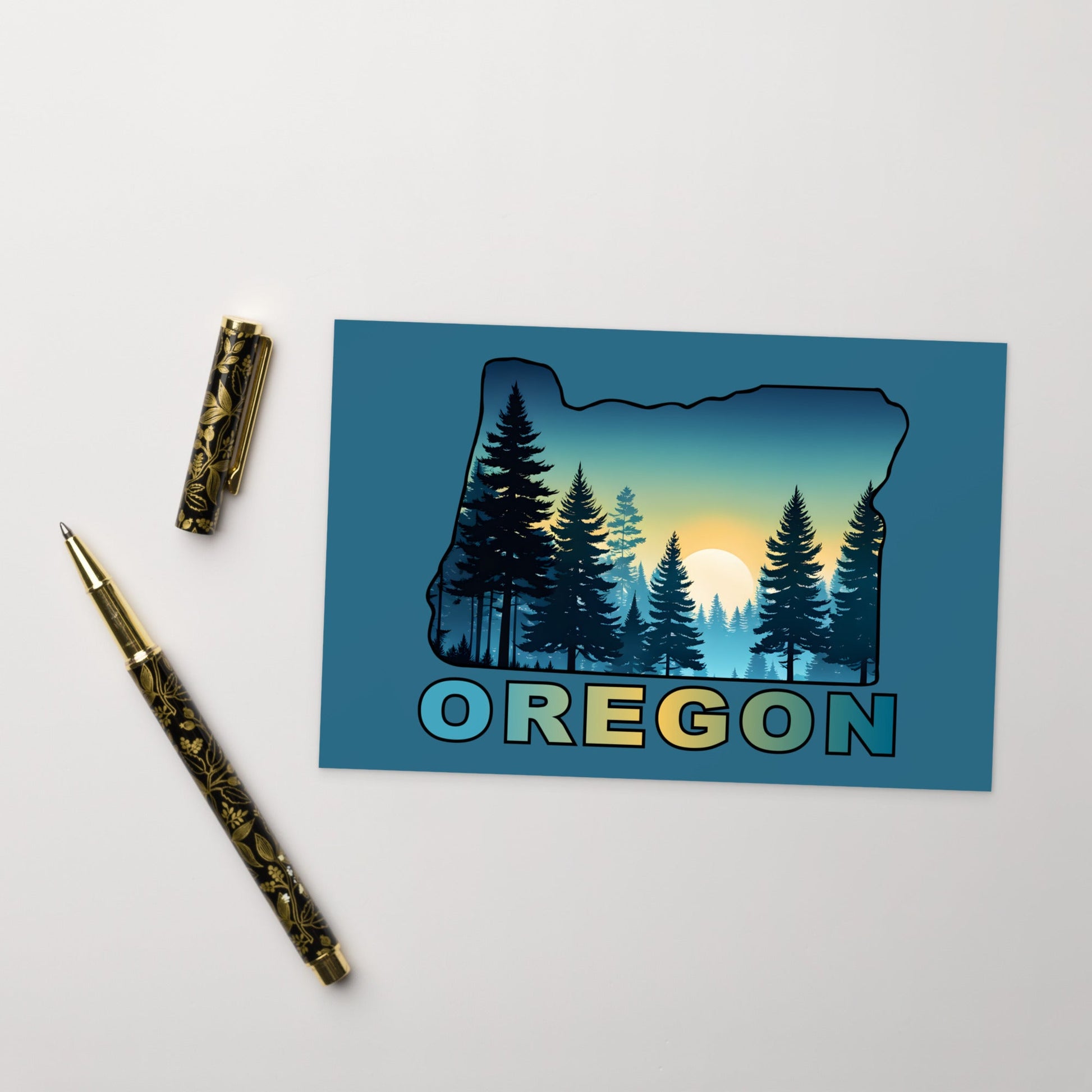 Oregon Sunset Forest II Standard Postcard - Post Cards - Discovery Co.