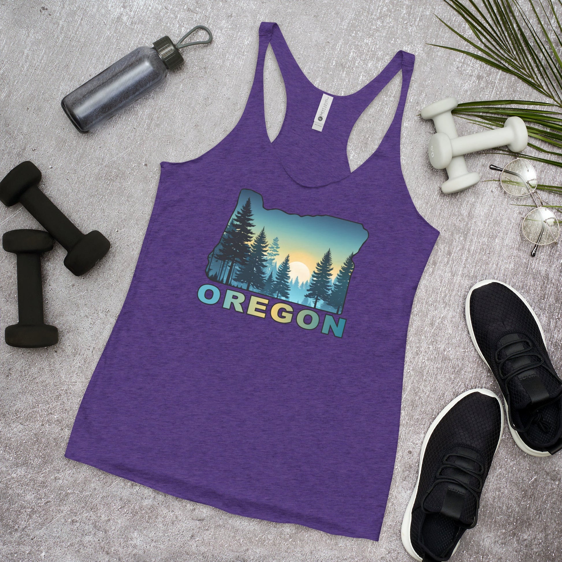 Oregon Sunset Forest II Women's Racerback Tank - Women's Shirts - Discovery Co.