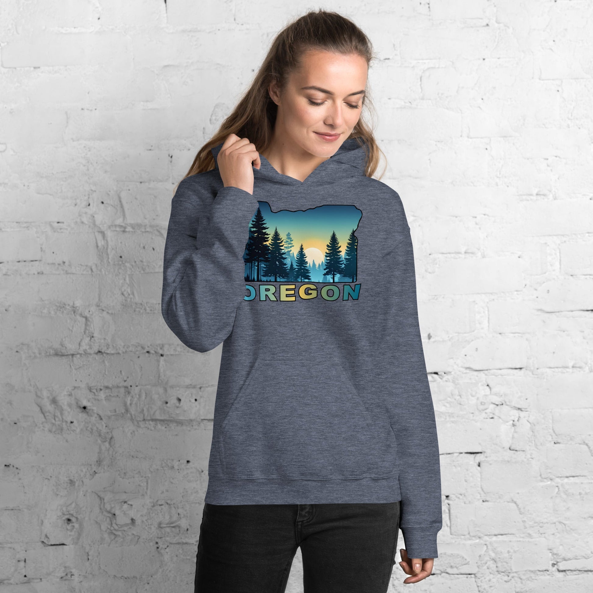 Oregon Sunset Forest II Women's (Unisex) Hoodie - Hoodies - Discovery Co.