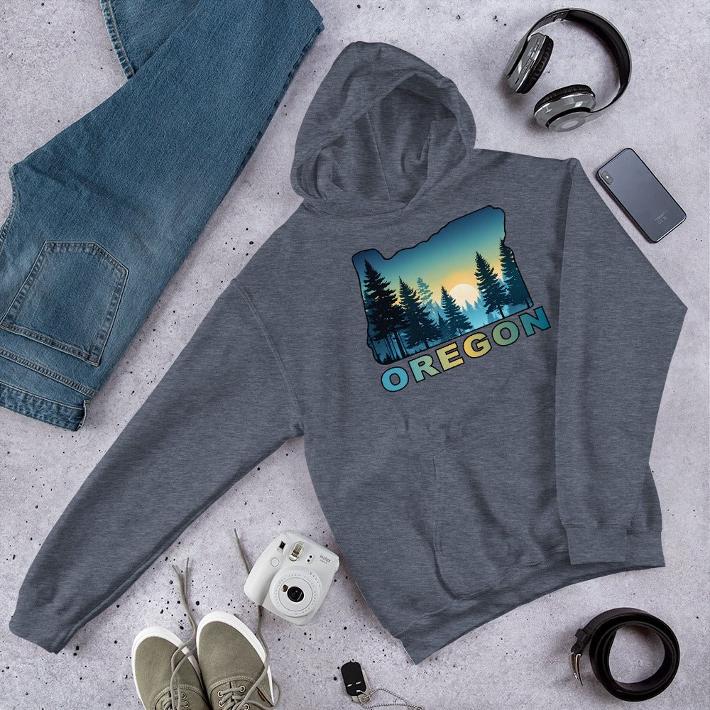 Oregon Sunset Forest II Women's (Unisex) Hoodie - Hoodies - Discovery Co.