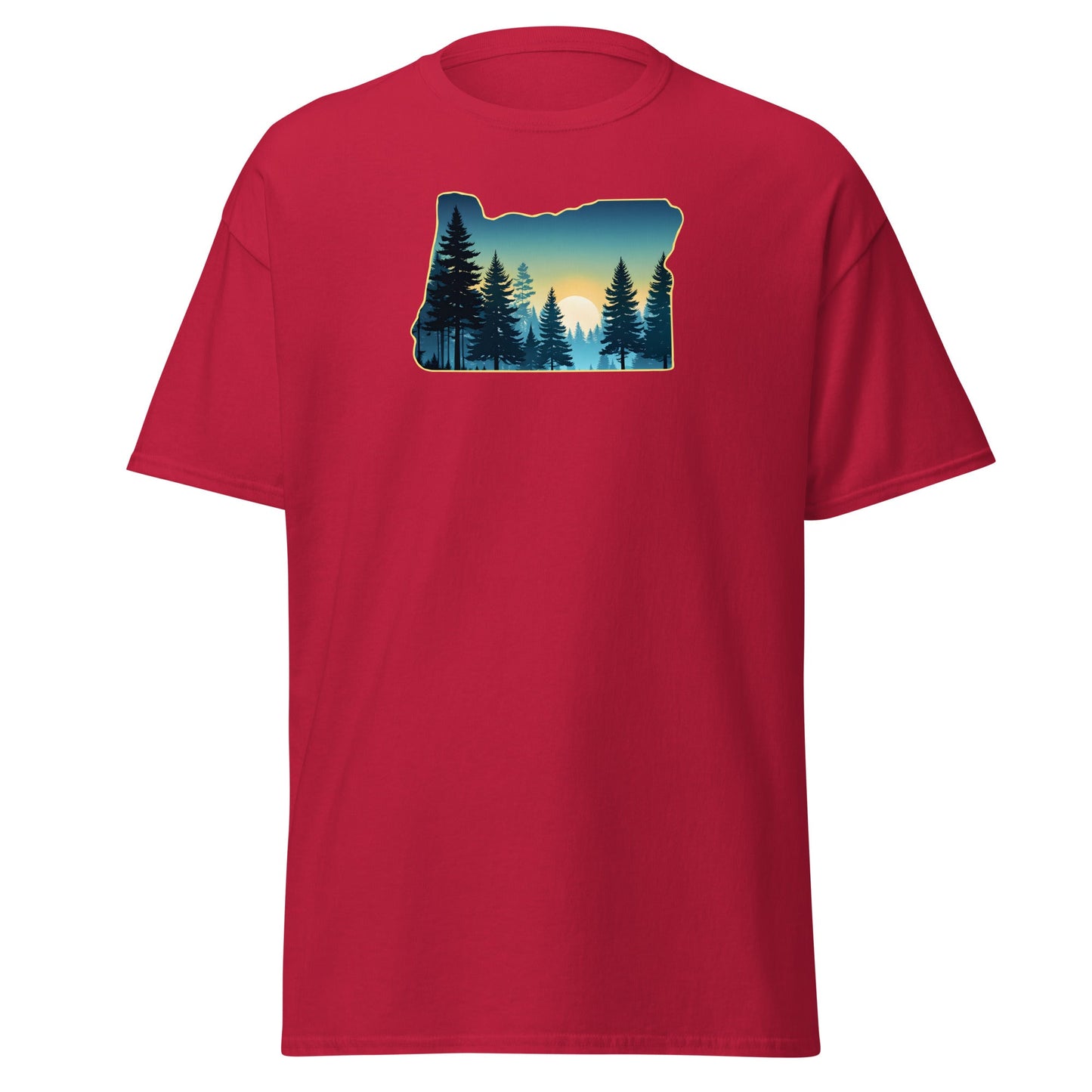 Oregon Sunset Forest Men's (Unisex) Classic Tee - Men's Shirts - Discovery Co.