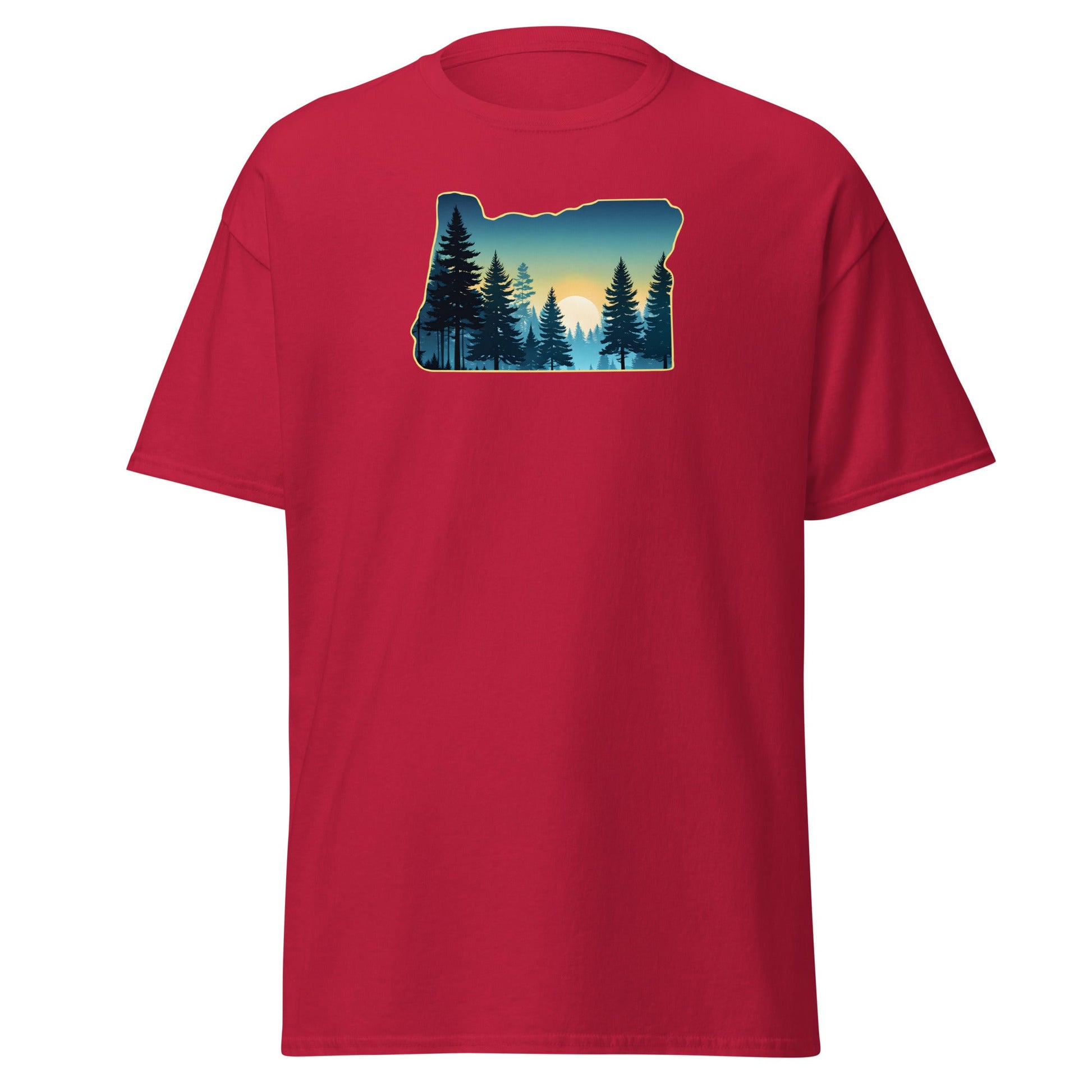 Oregon Sunset Forest Men's (Unisex) Classic Tee - Men's Shirts - Discovery Co.