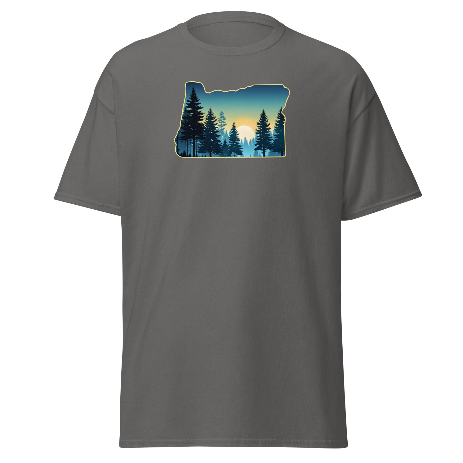 Oregon Sunset Forest Men's (Unisex) Classic Tee - Men's Shirts - Discovery Co.