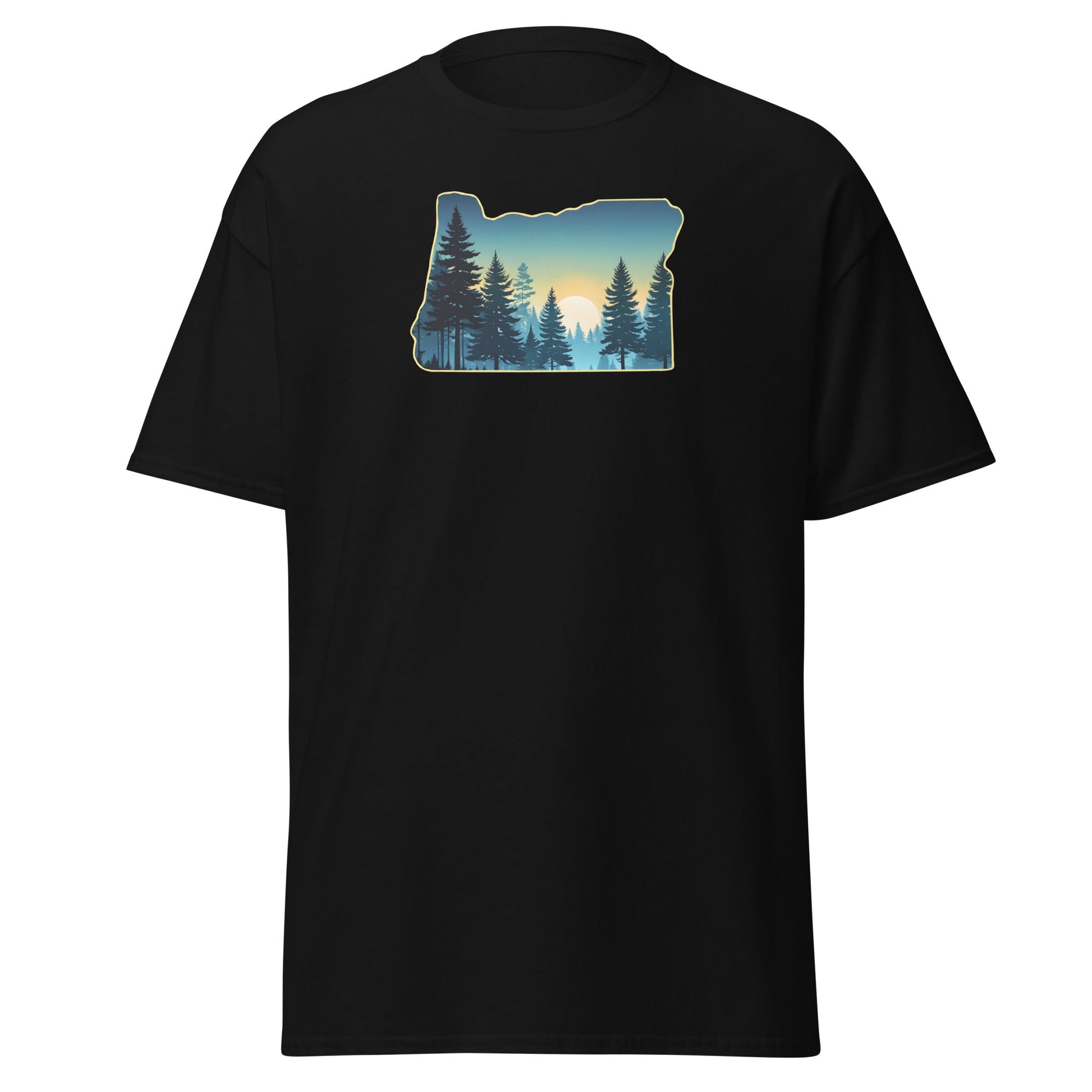 Oregon Sunset Forest Men's (Unisex) Classic Tee - Men's Shirts - Discovery Co.