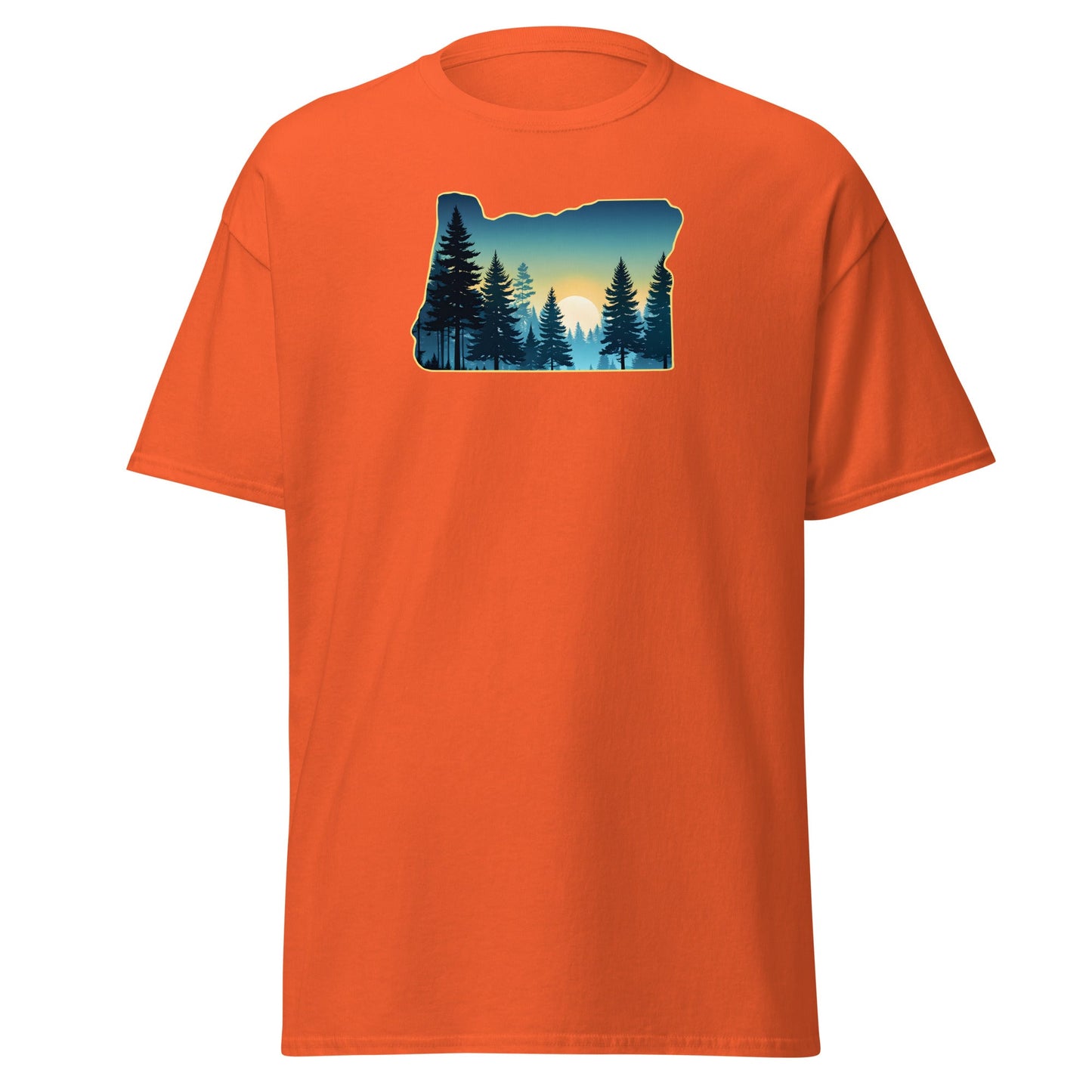 Oregon Sunset Forest Men's (Unisex) Classic Tee - Men's Shirts - Discovery Co.