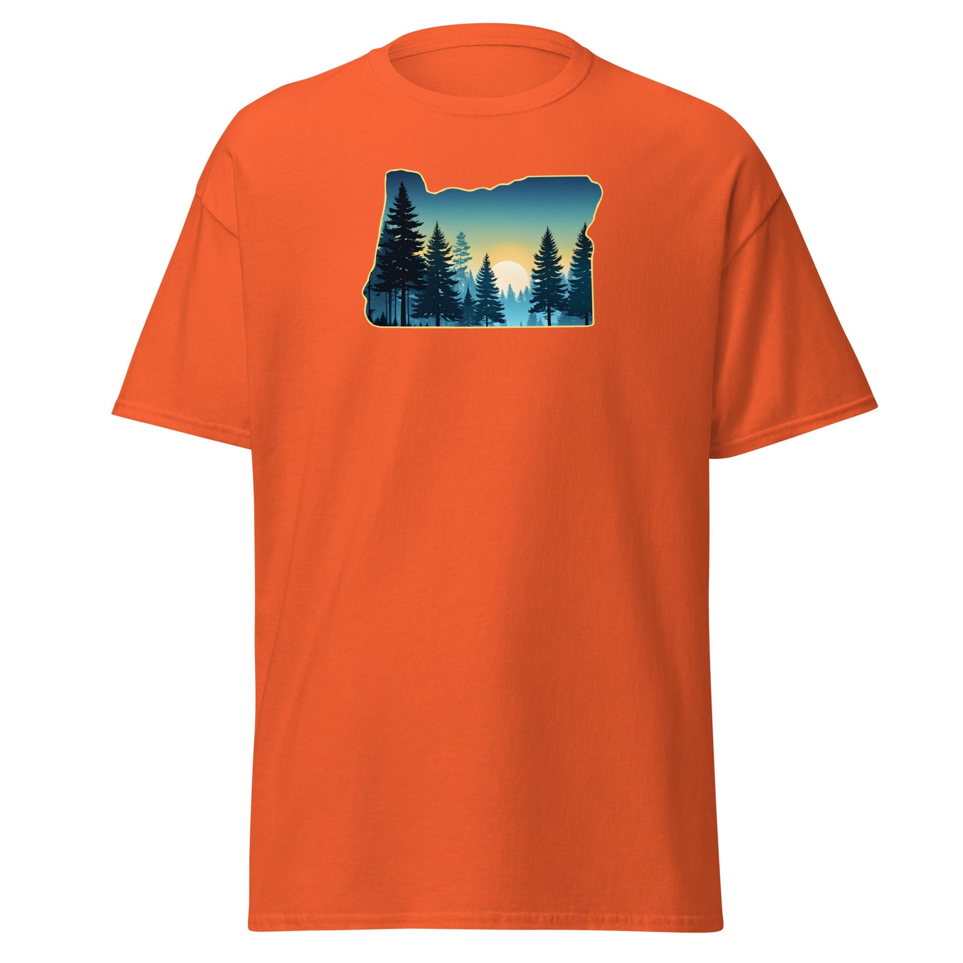 Oregon Sunset Forest Men's (Unisex) Classic Tee - Men's Shirts - Discovery Co.