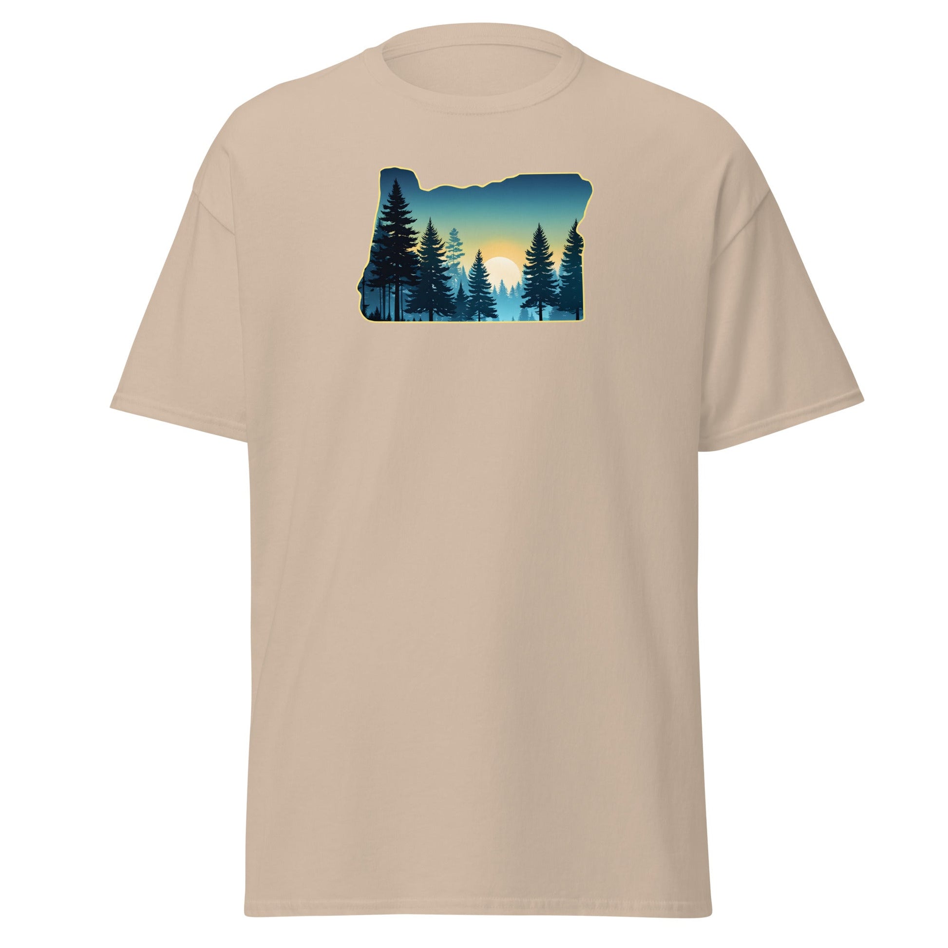 Oregon Sunset Forest Men's (Unisex) Classic Tee - Men's Shirts - Discovery Co.