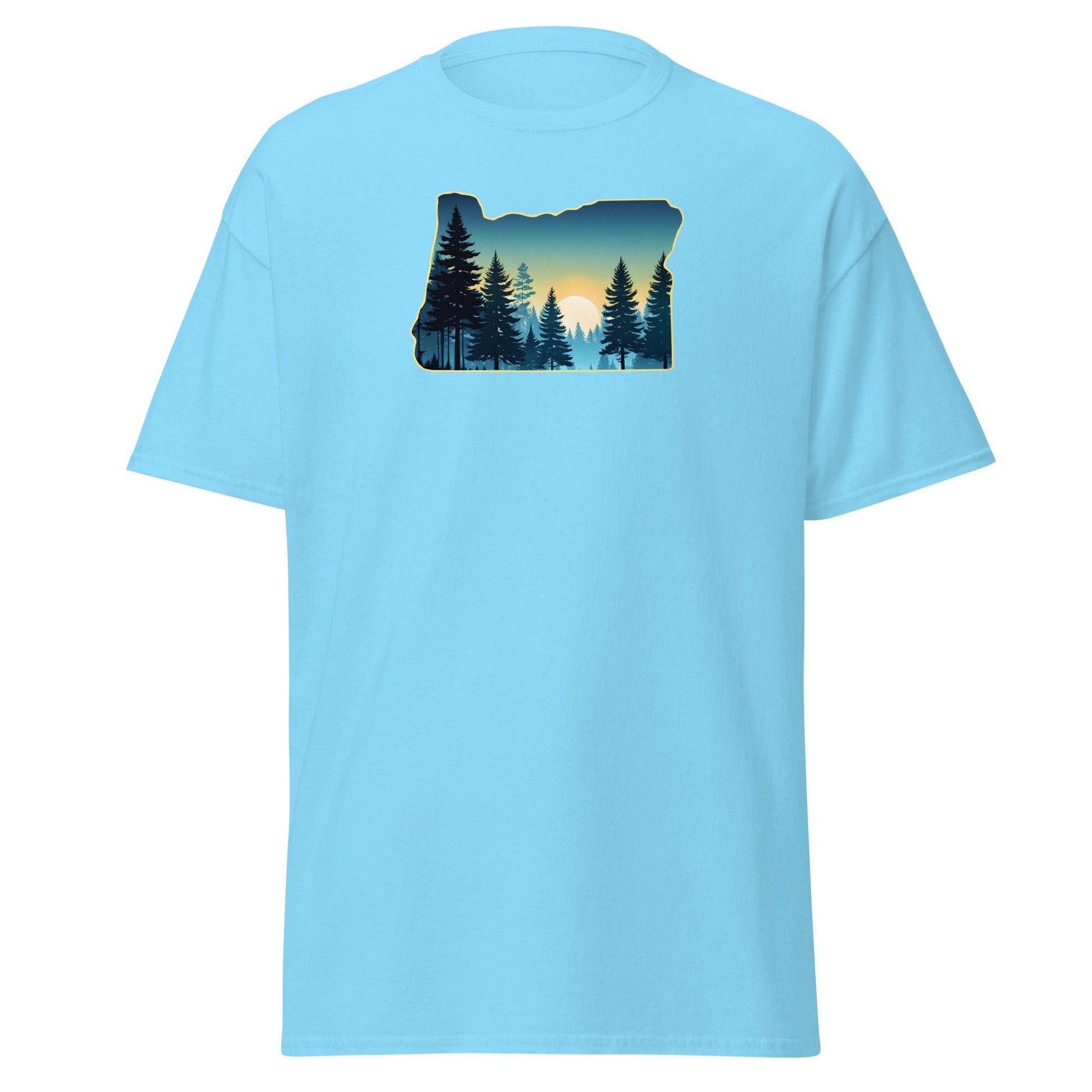 Oregon Sunset Forest Men's (Unisex) Classic Tee - Men's Shirts - Discovery Co.