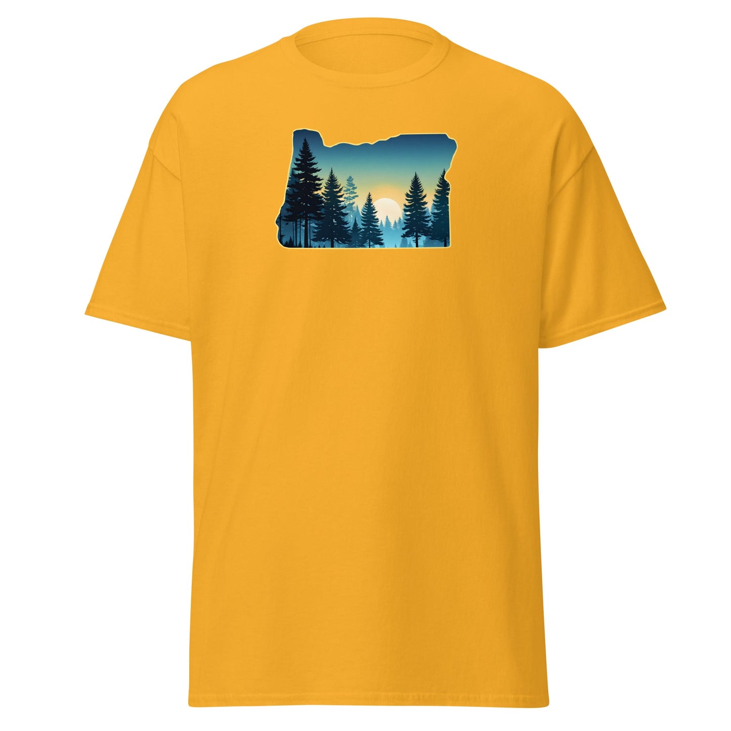 Oregon Sunset Forest Men's (Unisex) Classic Tee - Men's Shirts - Discovery Co.