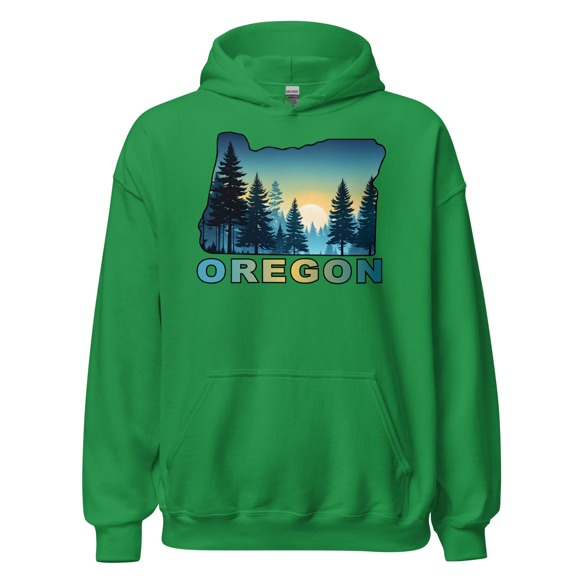 Oregon Sunset Forest Men's (Unisex) Hoodie - Discovery Co.