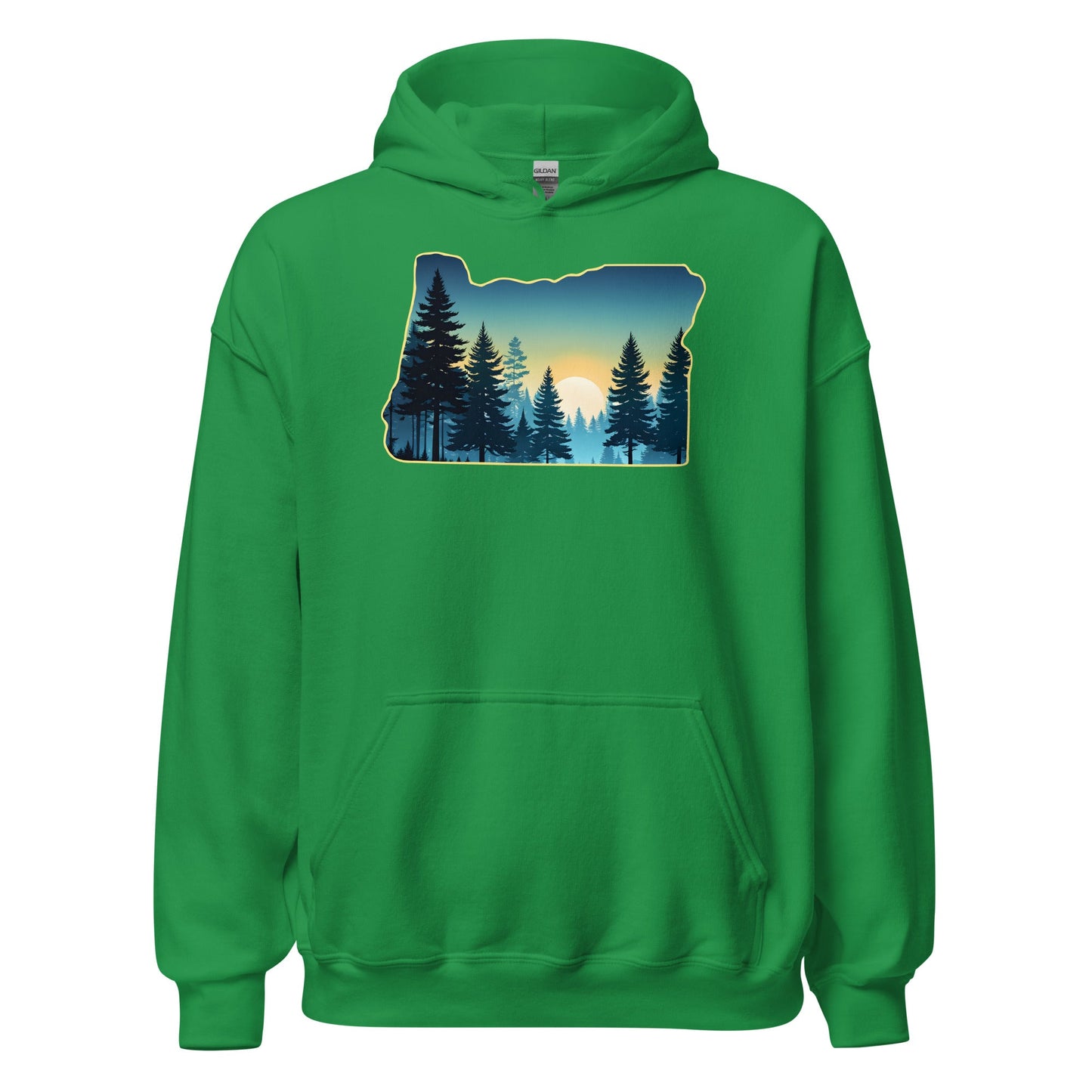 Oregon Sunset Forest Men's (Unisex) Hoodie - Hoodies - Discovery Co.