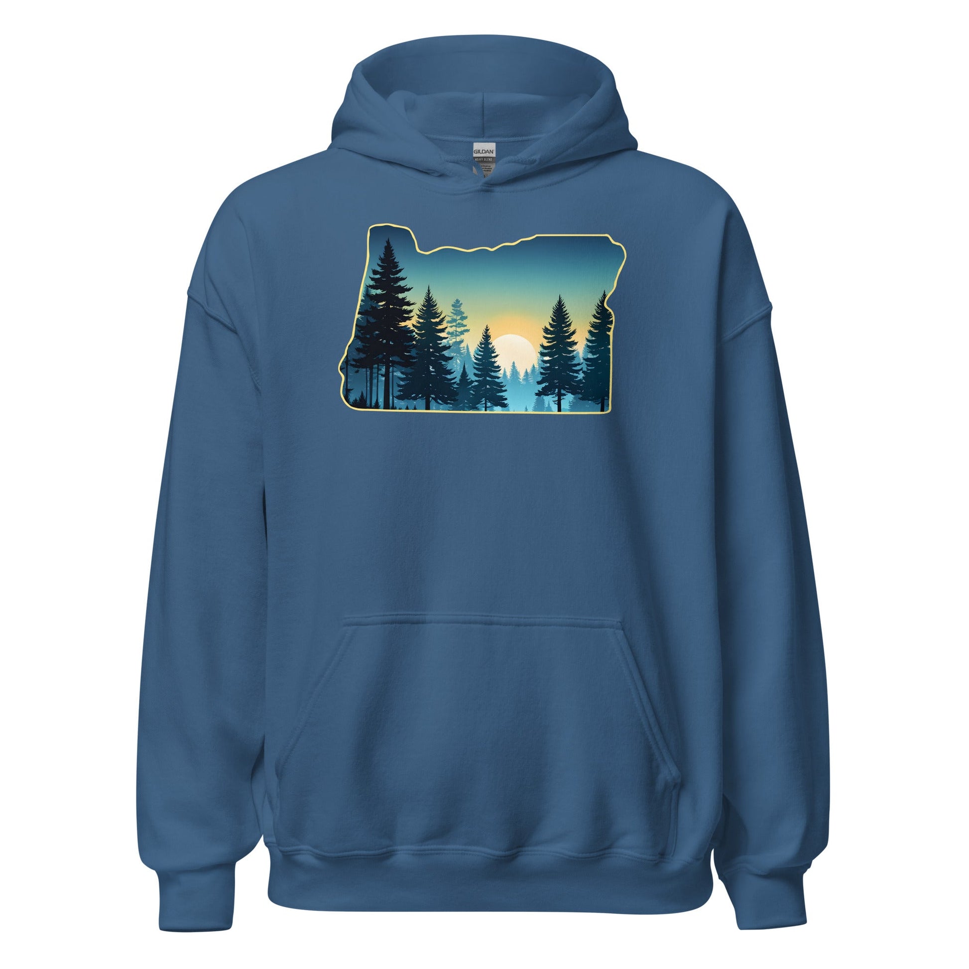 Oregon Sunset Forest Men's (Unisex) Hoodie - Hoodies - Discovery Co.