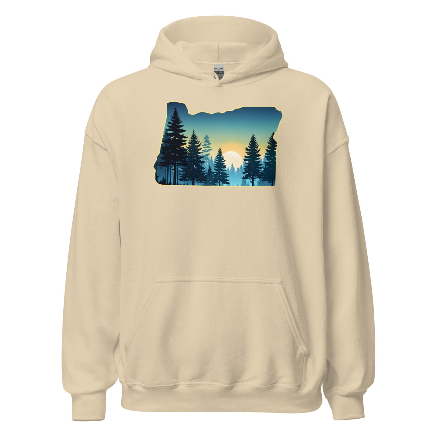 Oregon Sunset Forest Men's (Unisex) Hoodie - Hoodies - Discovery Co.