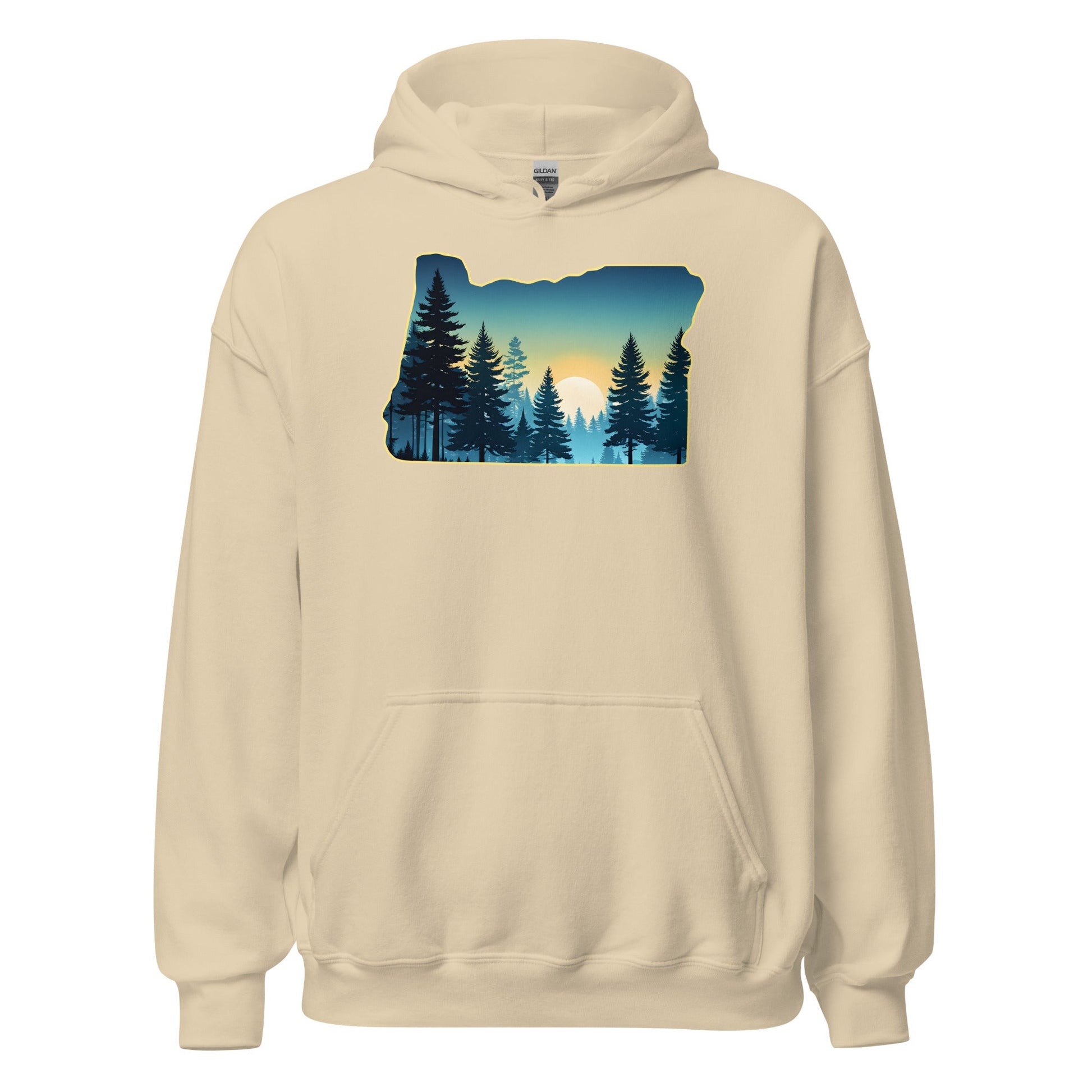 Oregon Sunset Forest Men's (Unisex) Hoodie - Hoodies - Discovery Co.