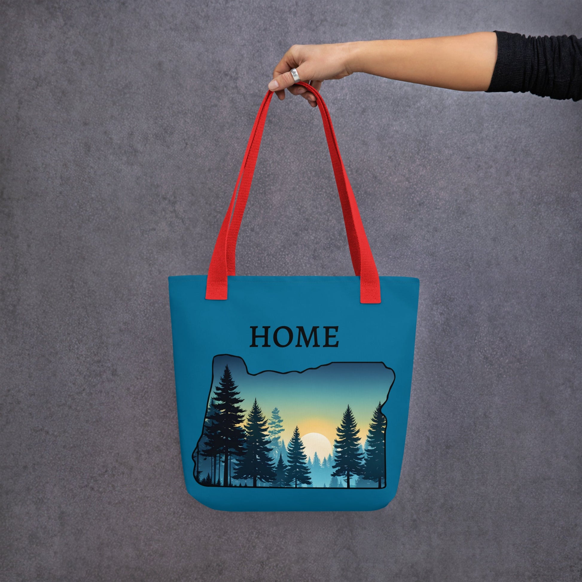 Oregon Sunset Forest Tote Bag - Tote Bags - Discovery Co.