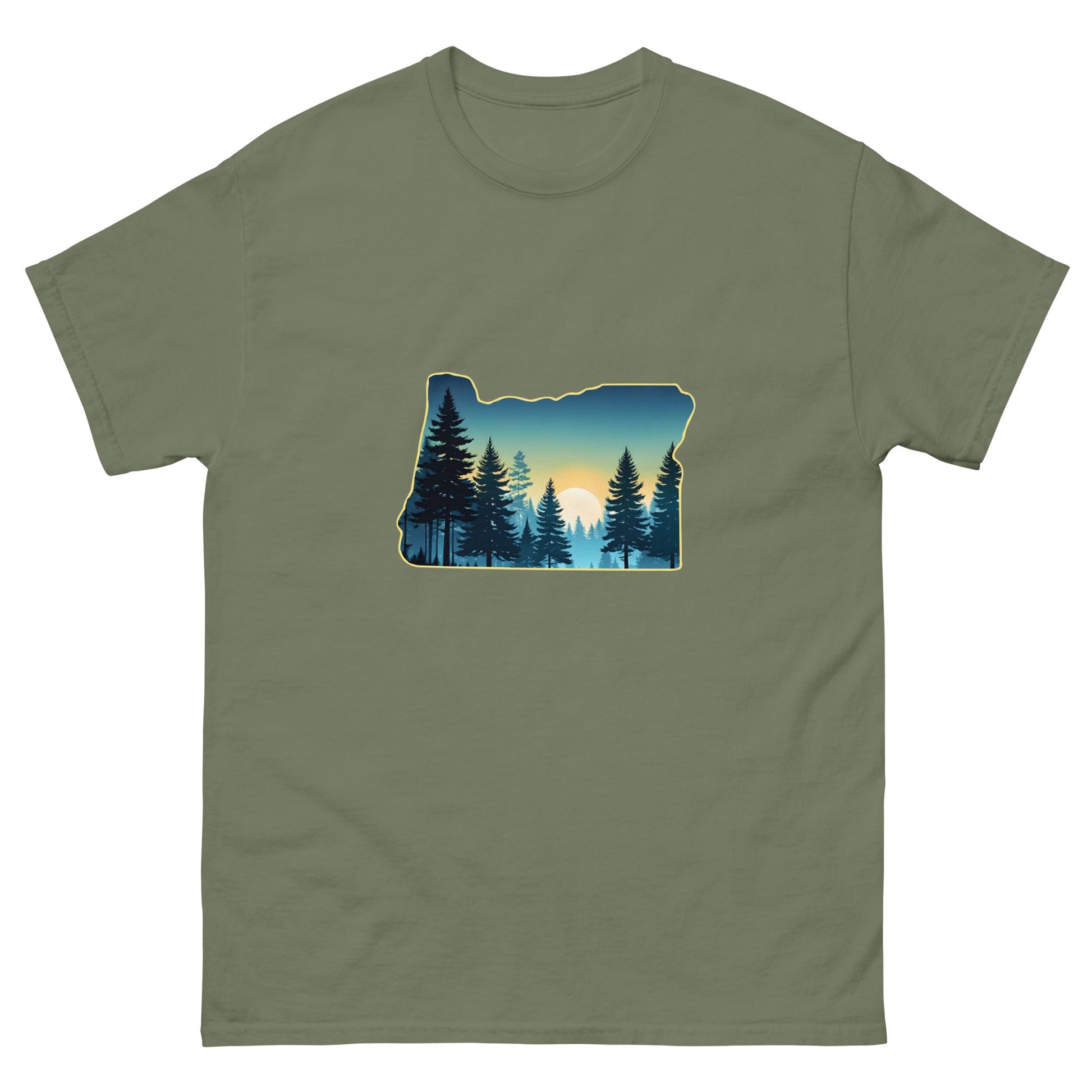 Oregon Sunset Forest Women's Classic Tee - Women's Shirts - Discovery Co.