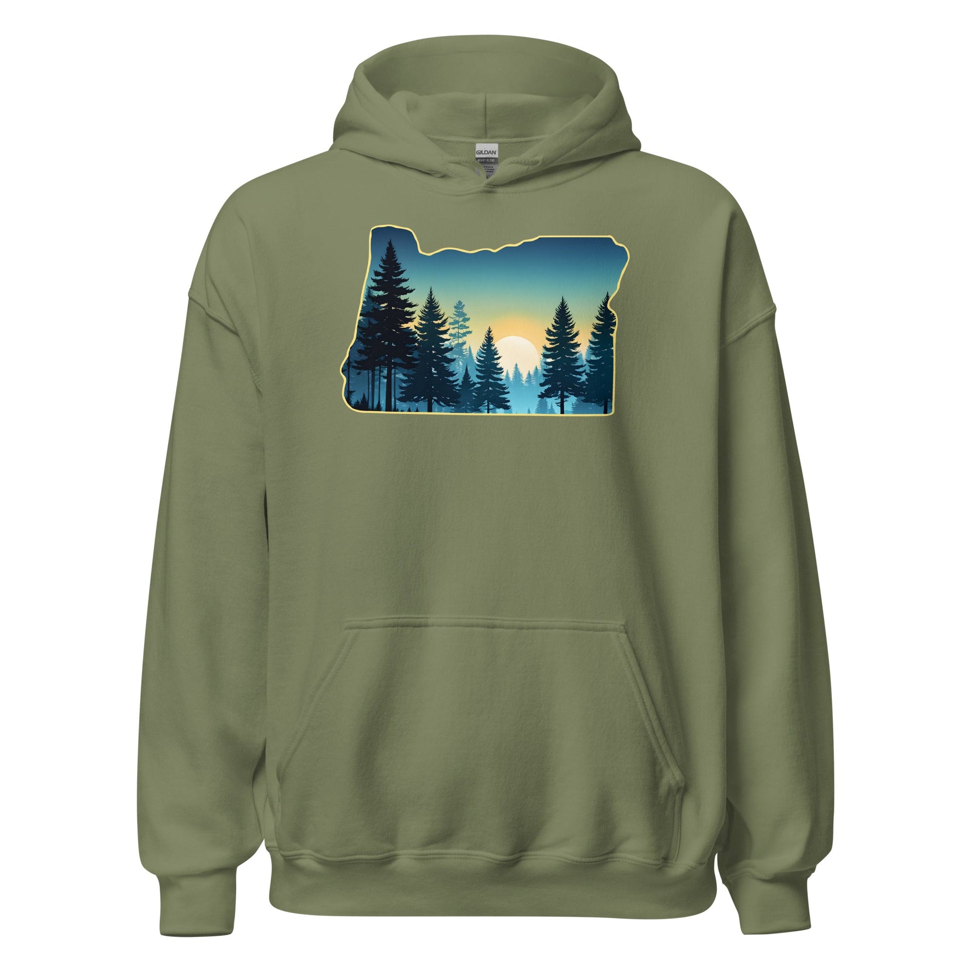 Oregon Sunset Forest Women's (Unisex) Hoodie - Hoodies - Discovery Co.