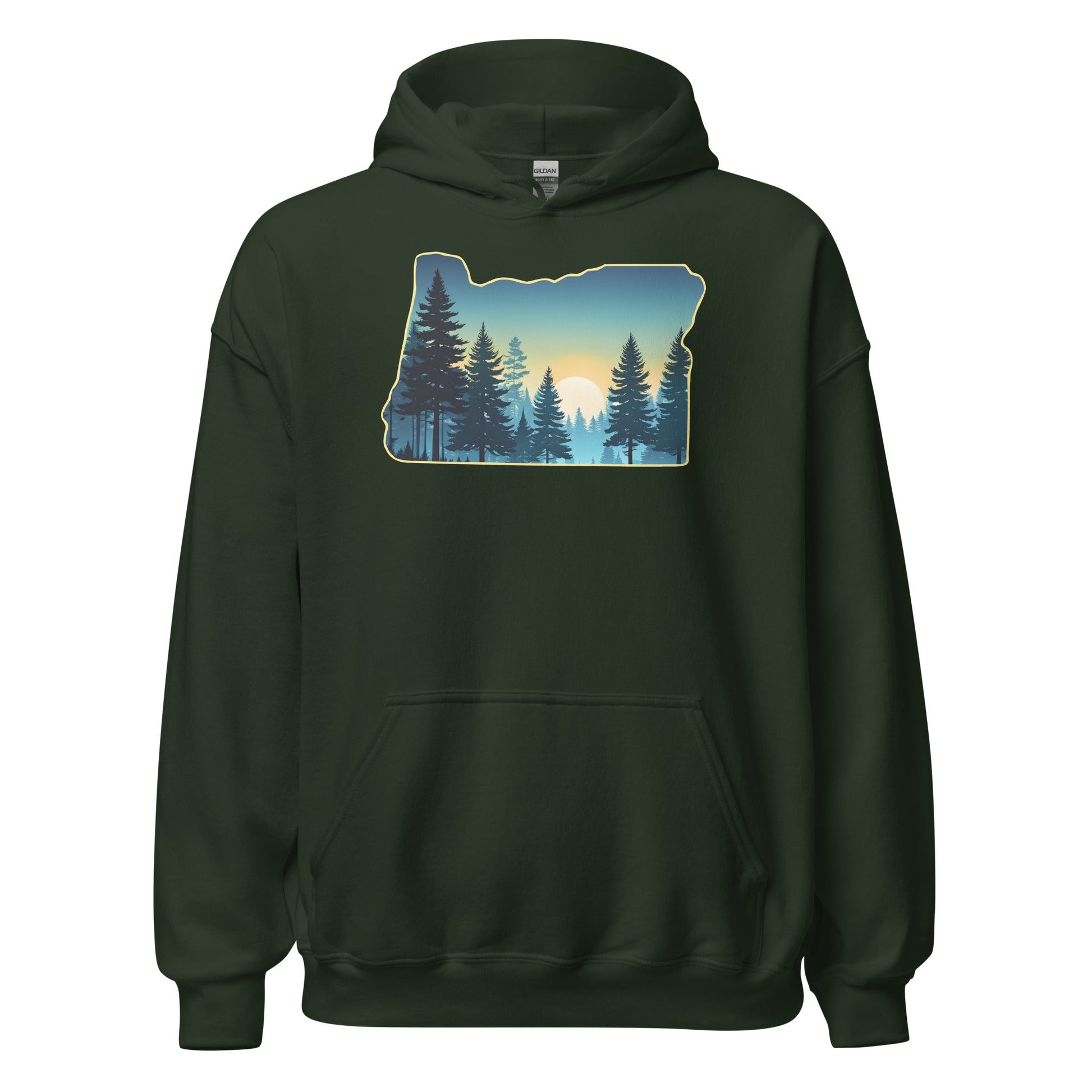Oregon Sunset Forest Women's (Unisex) Hoodie - Hoodies - Discovery Co.