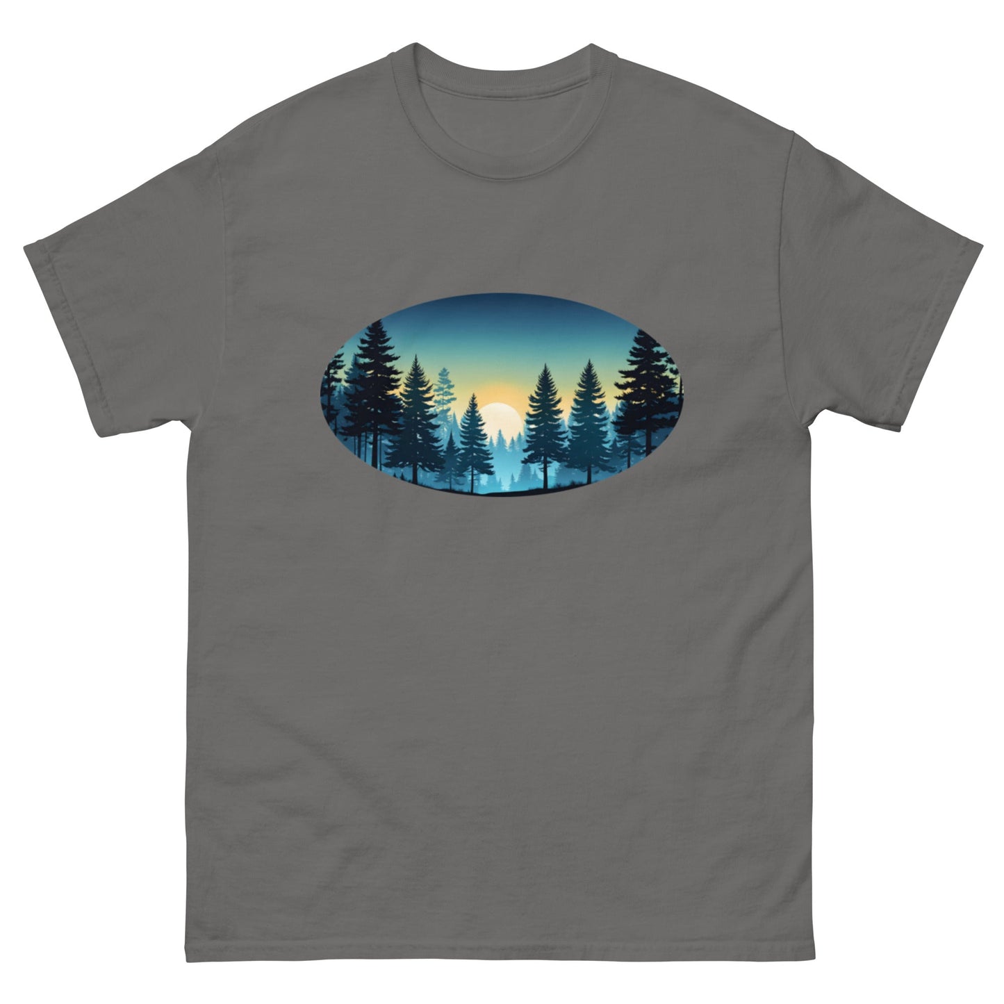 Oval Sunset Forest Men's Classic Tee - Men's Shirts - Discovery Co.