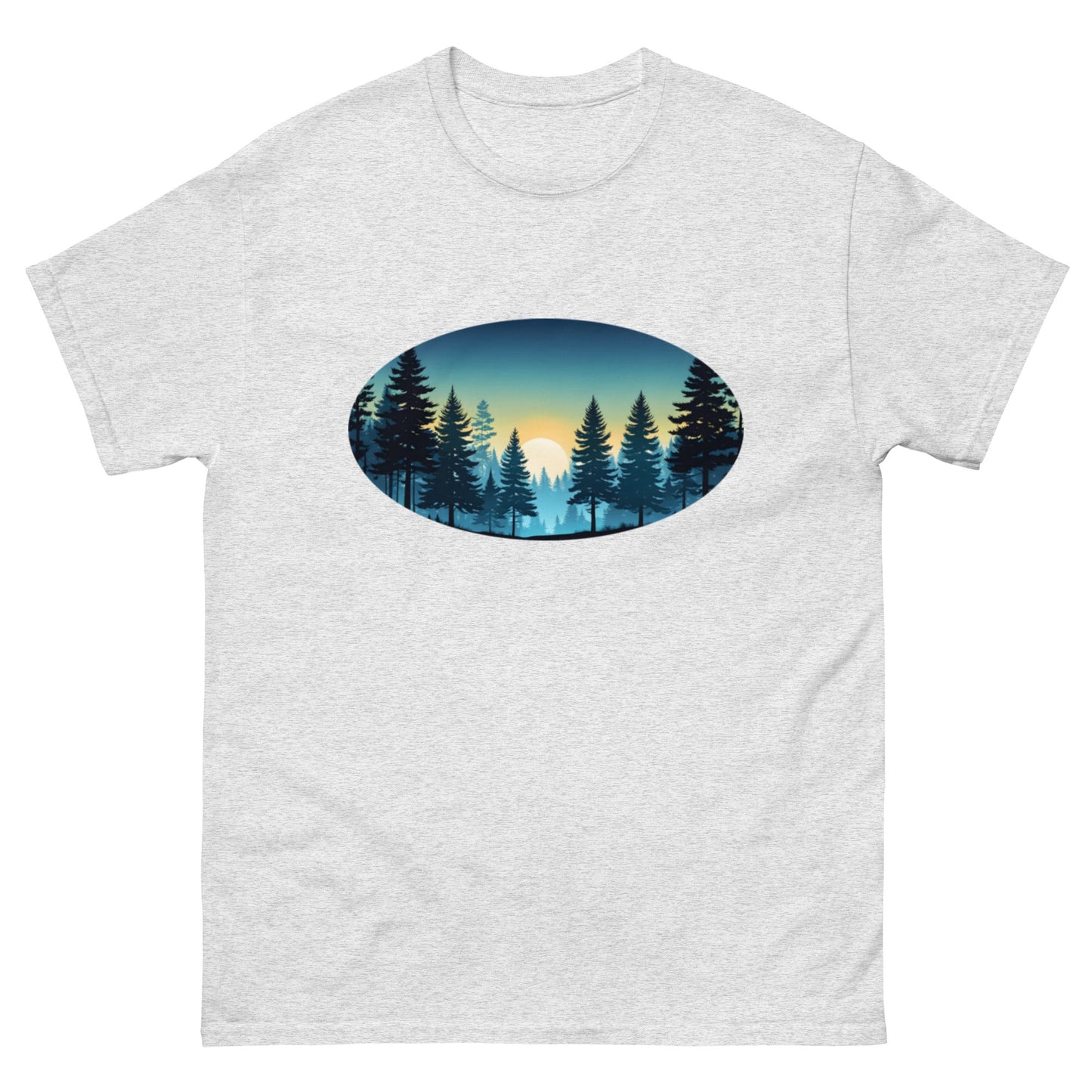 Oval Sunset Forest Men's Classic Tee - Men's Shirts - Discovery Co.