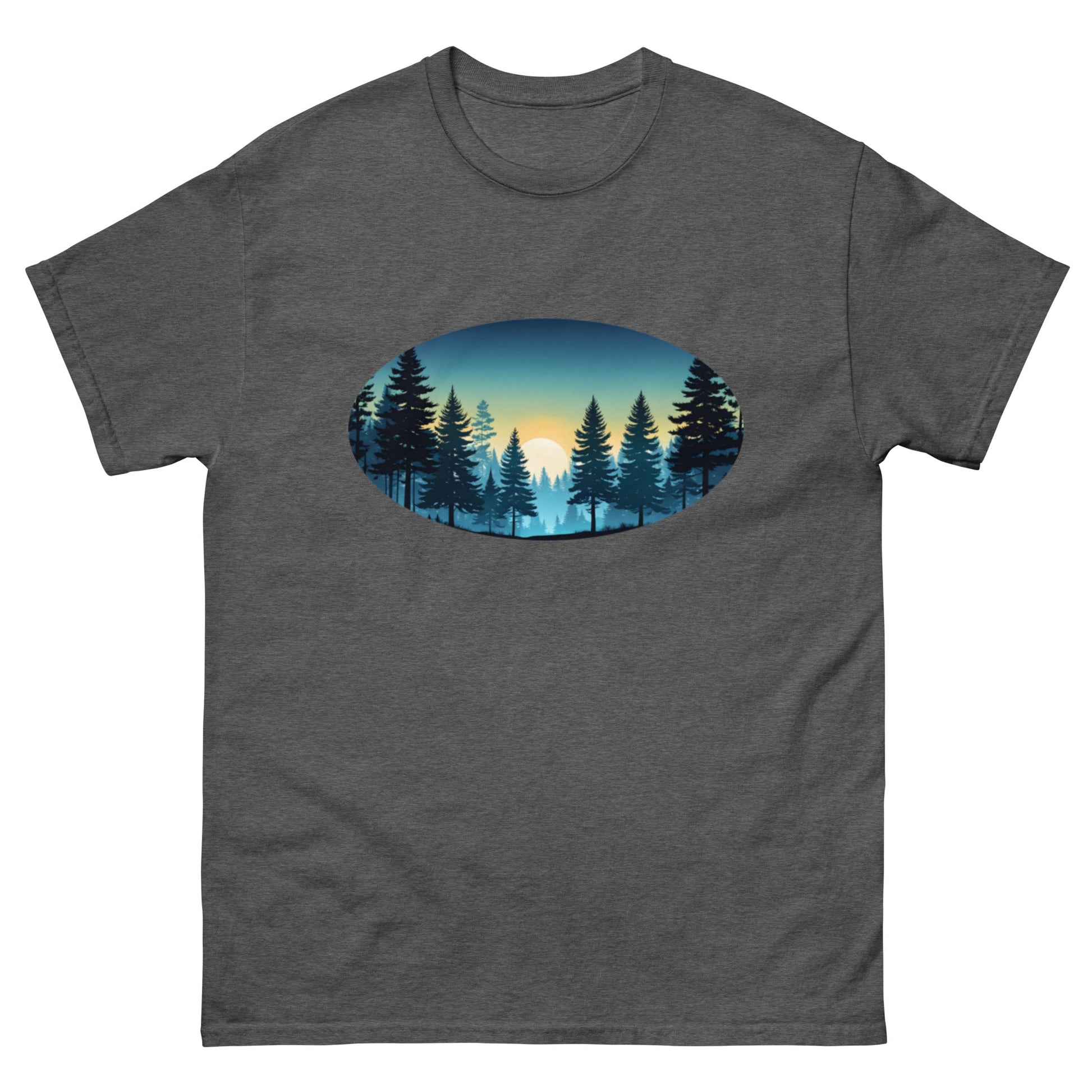 Oval Sunset Forest Men's Classic Tee - Men's Shirts - Discovery Co.