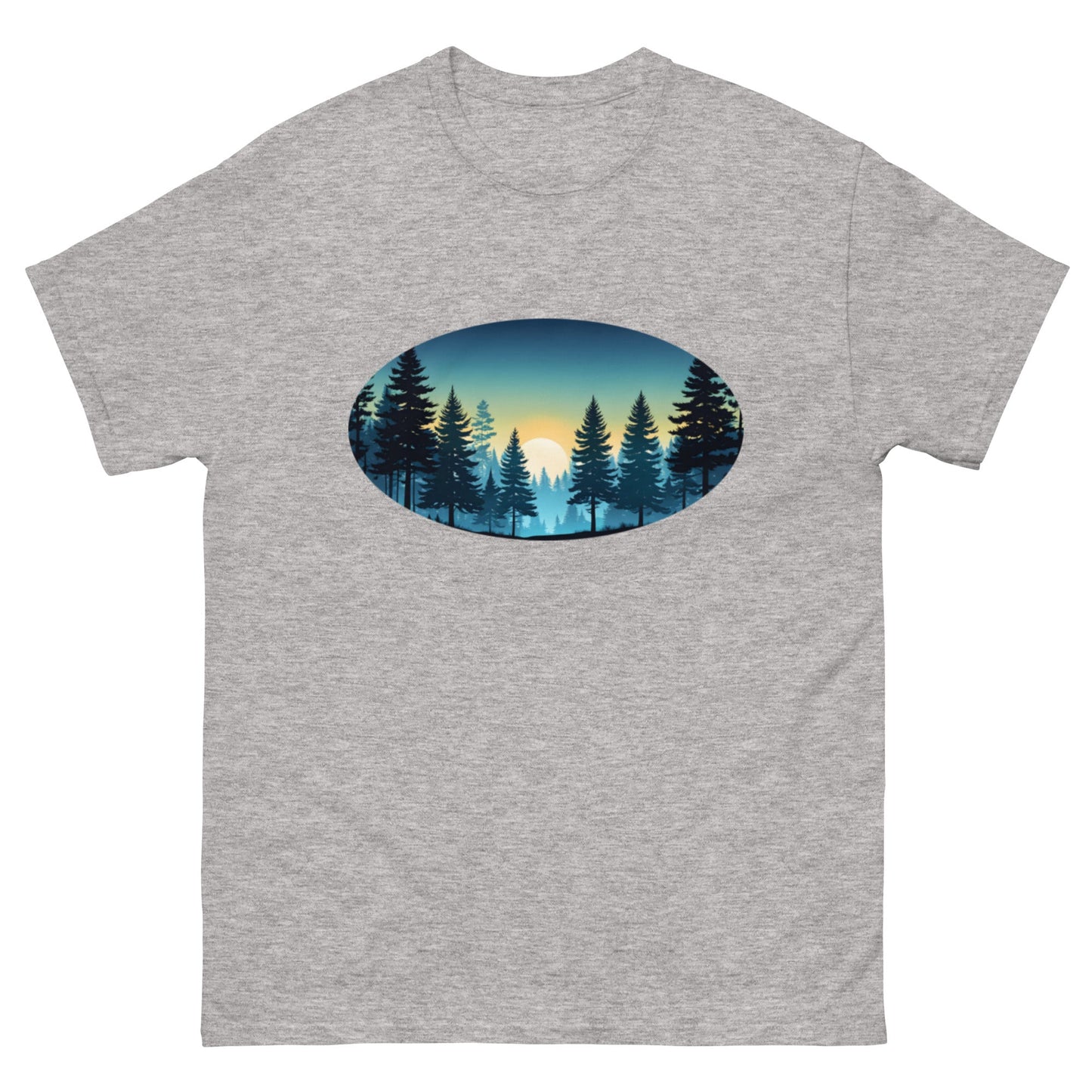 Oval Sunset Forest Men's Classic Tee - Men's Shirts - Discovery Co.