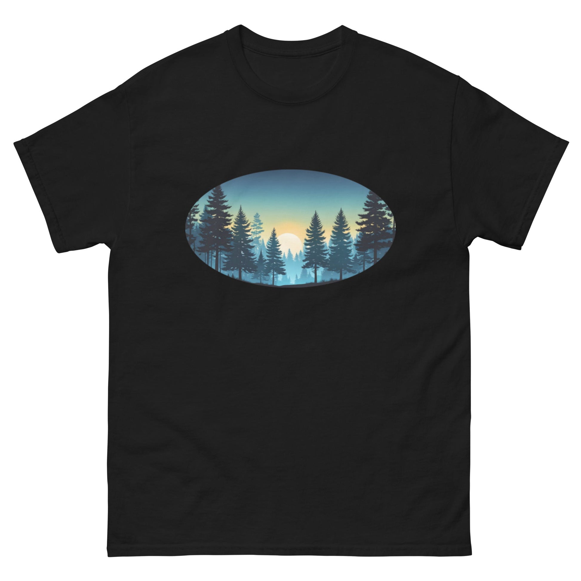 Oval Sunset Forest Men's Classic Tee - Men's Shirts - Discovery Co.